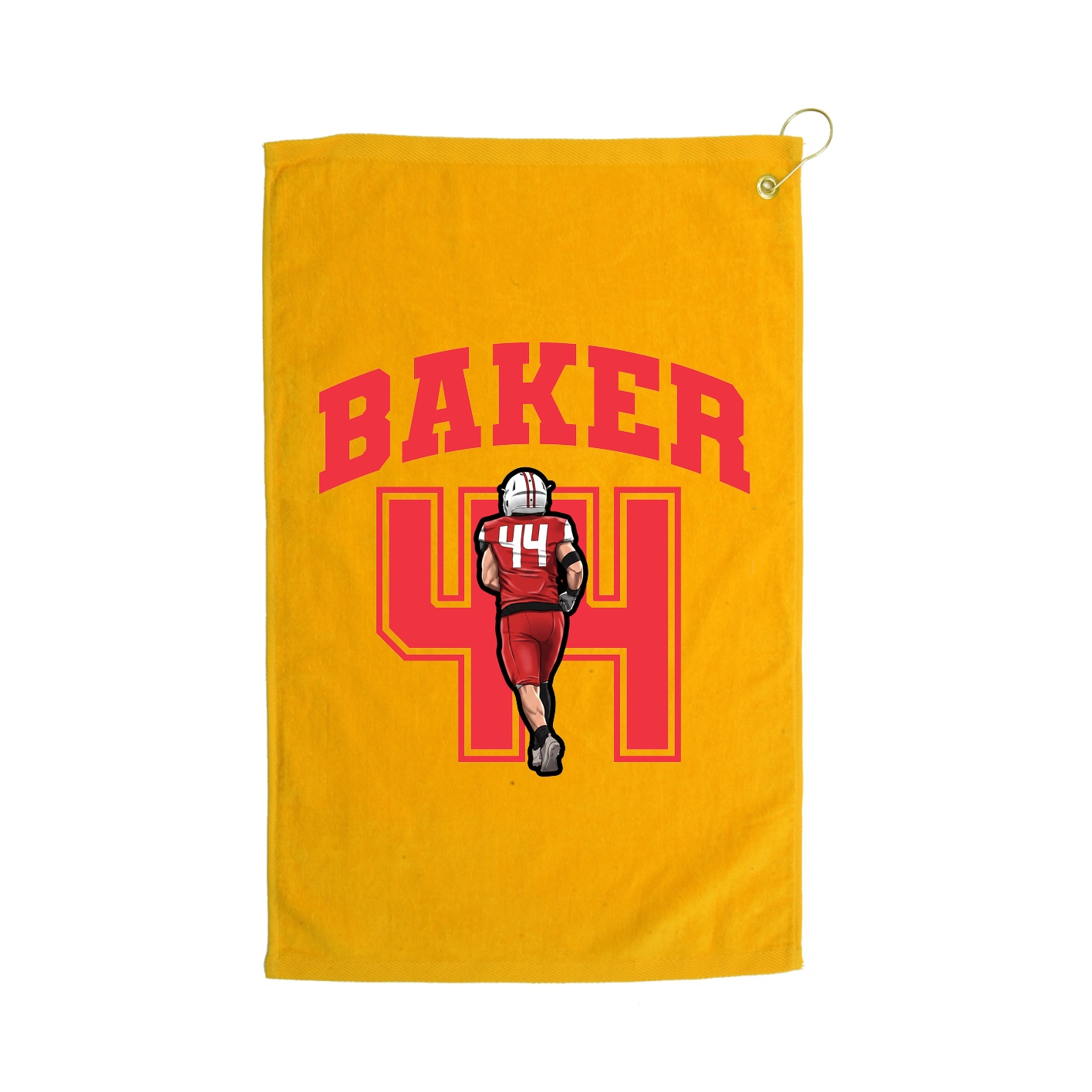 Golf Towel — Number in Gold