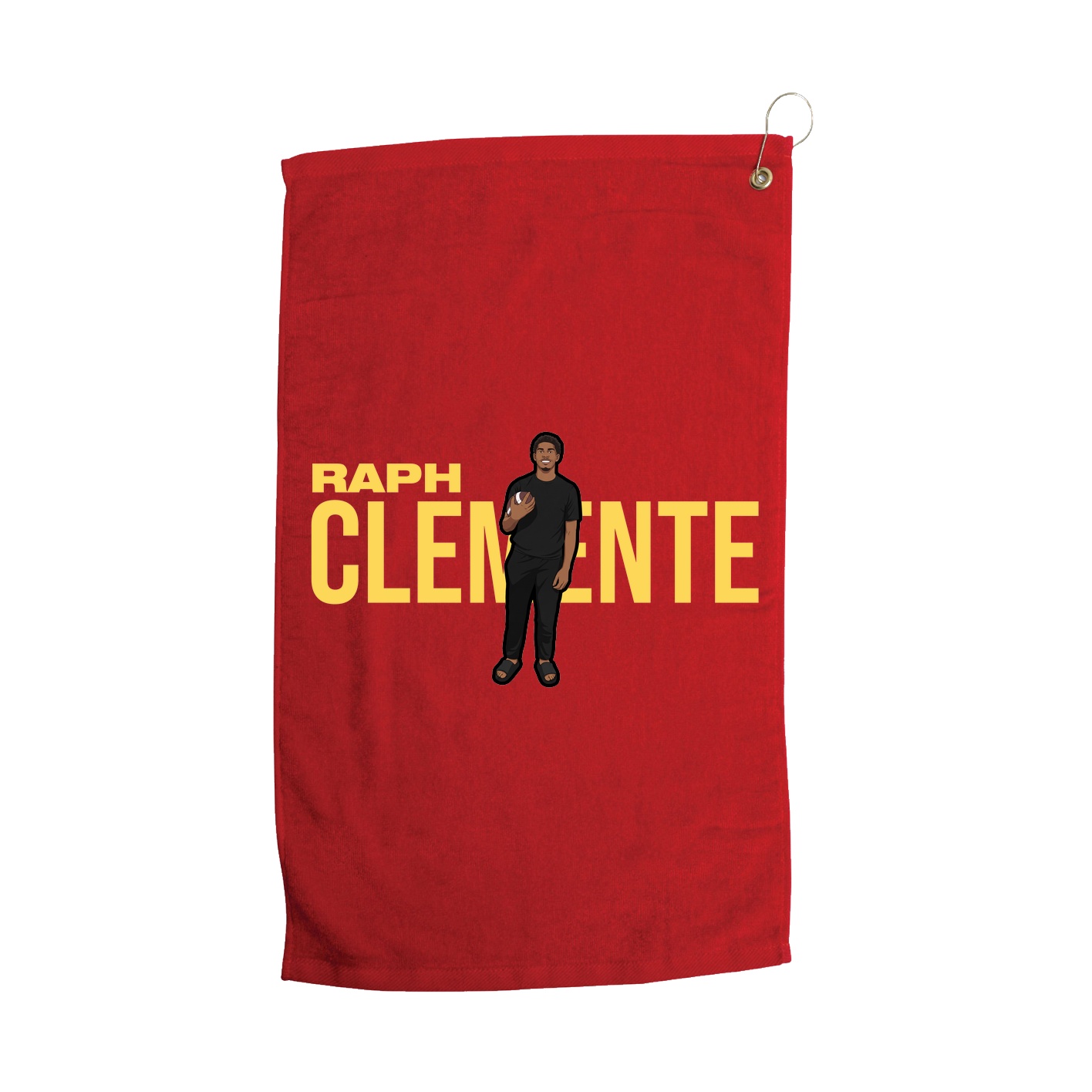 Golf Towel — Player Name in Red