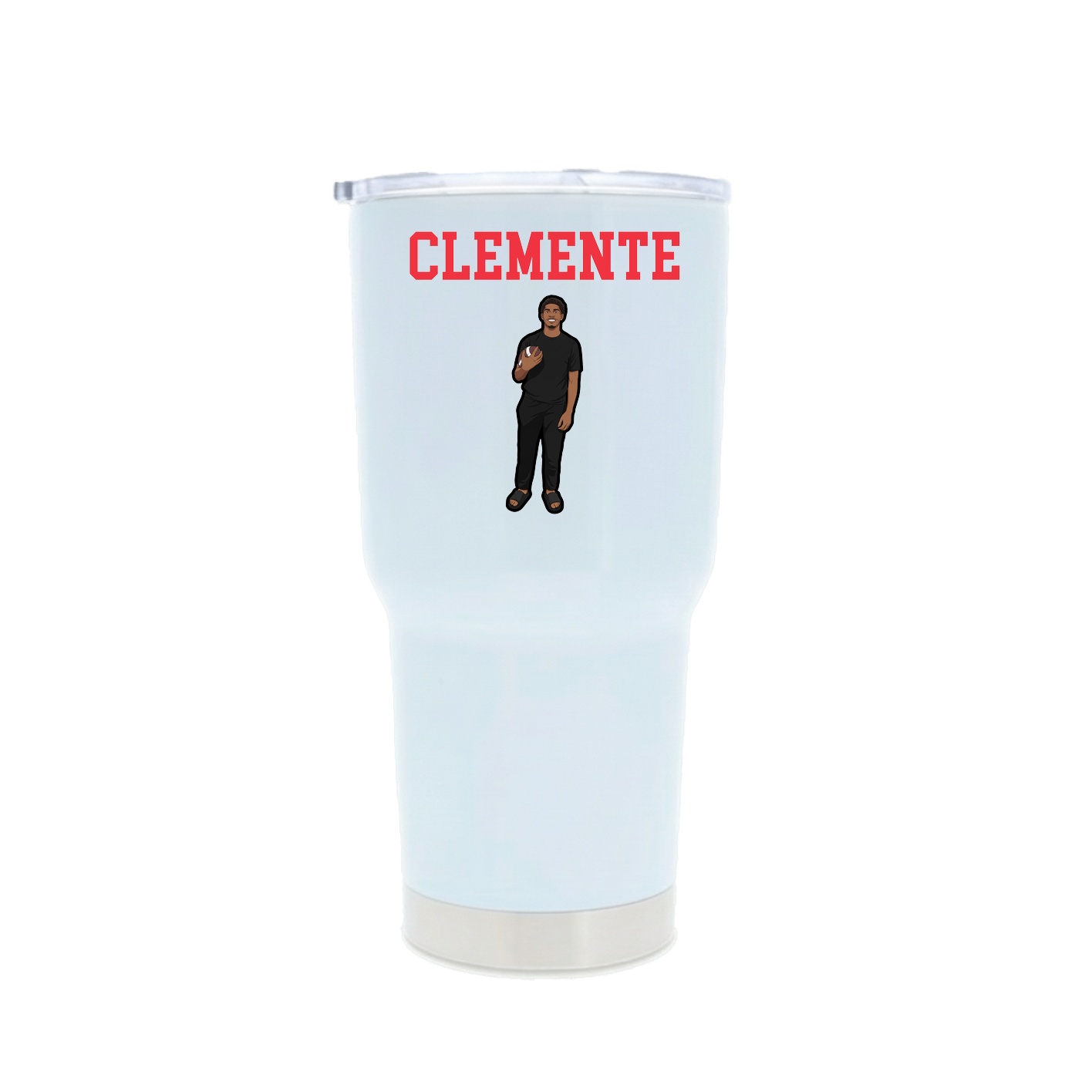 30oz Stainless Steel Tumbler — Shirsey in White