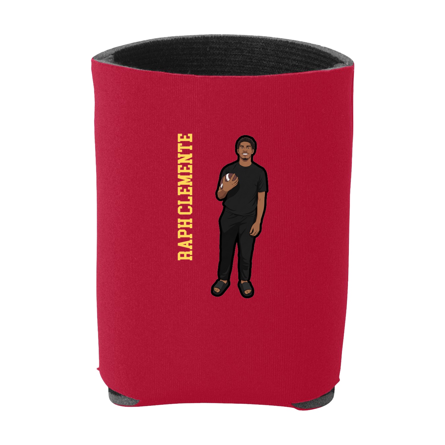 Can Holder — Name Vertical in Red