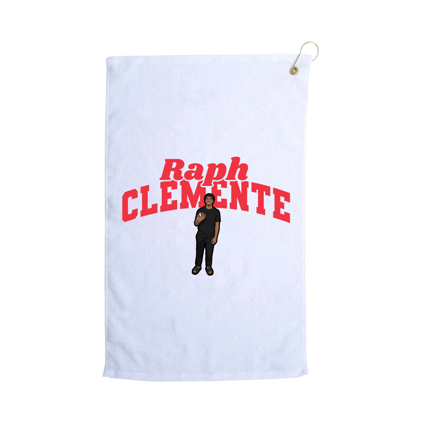 Golf Towel — Signature Arch in White