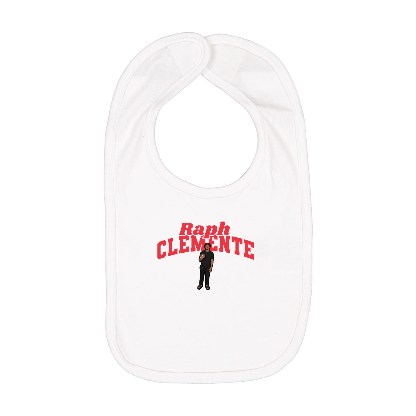 Infant Bib — Signature Arch in White