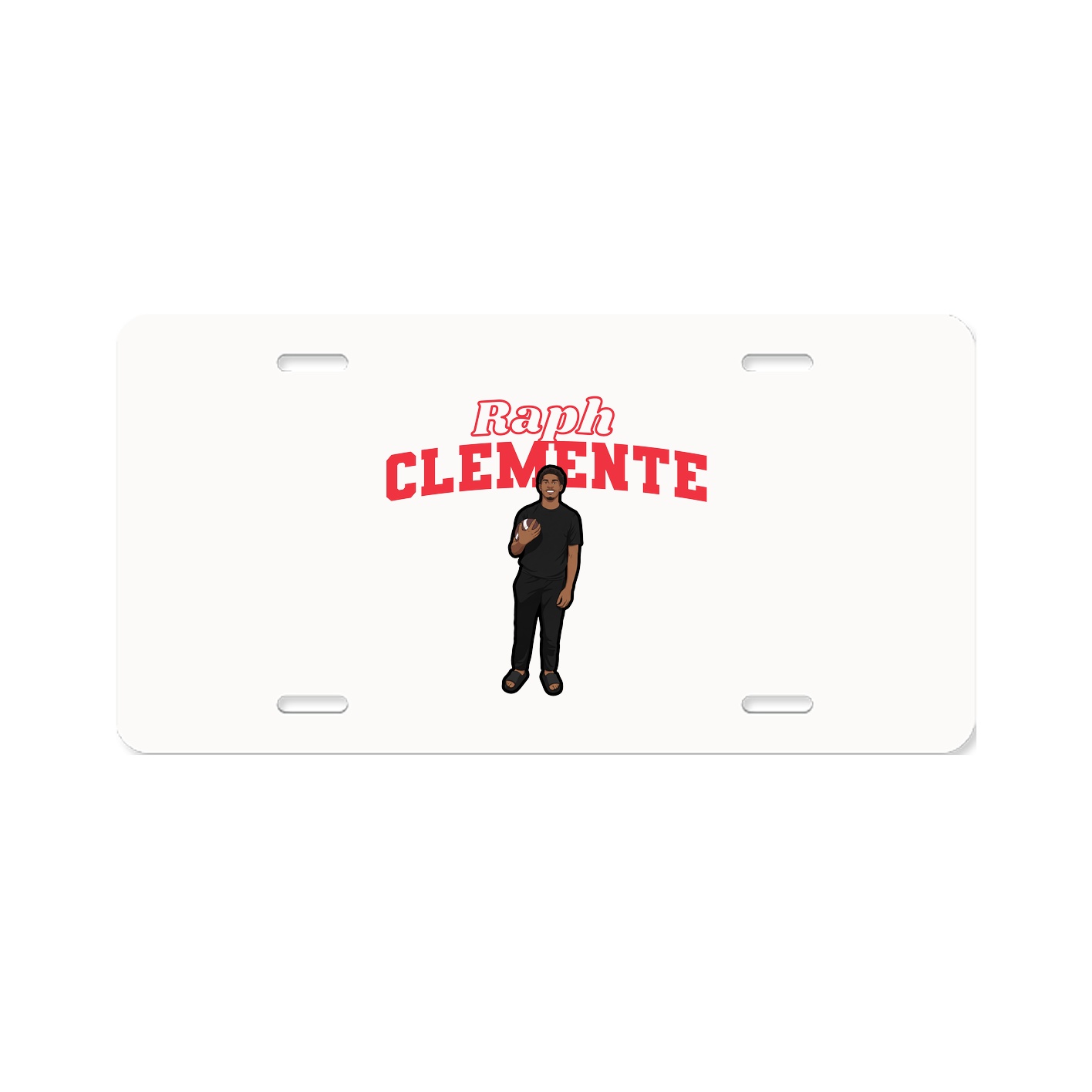License Plate — Name Arch in Classic