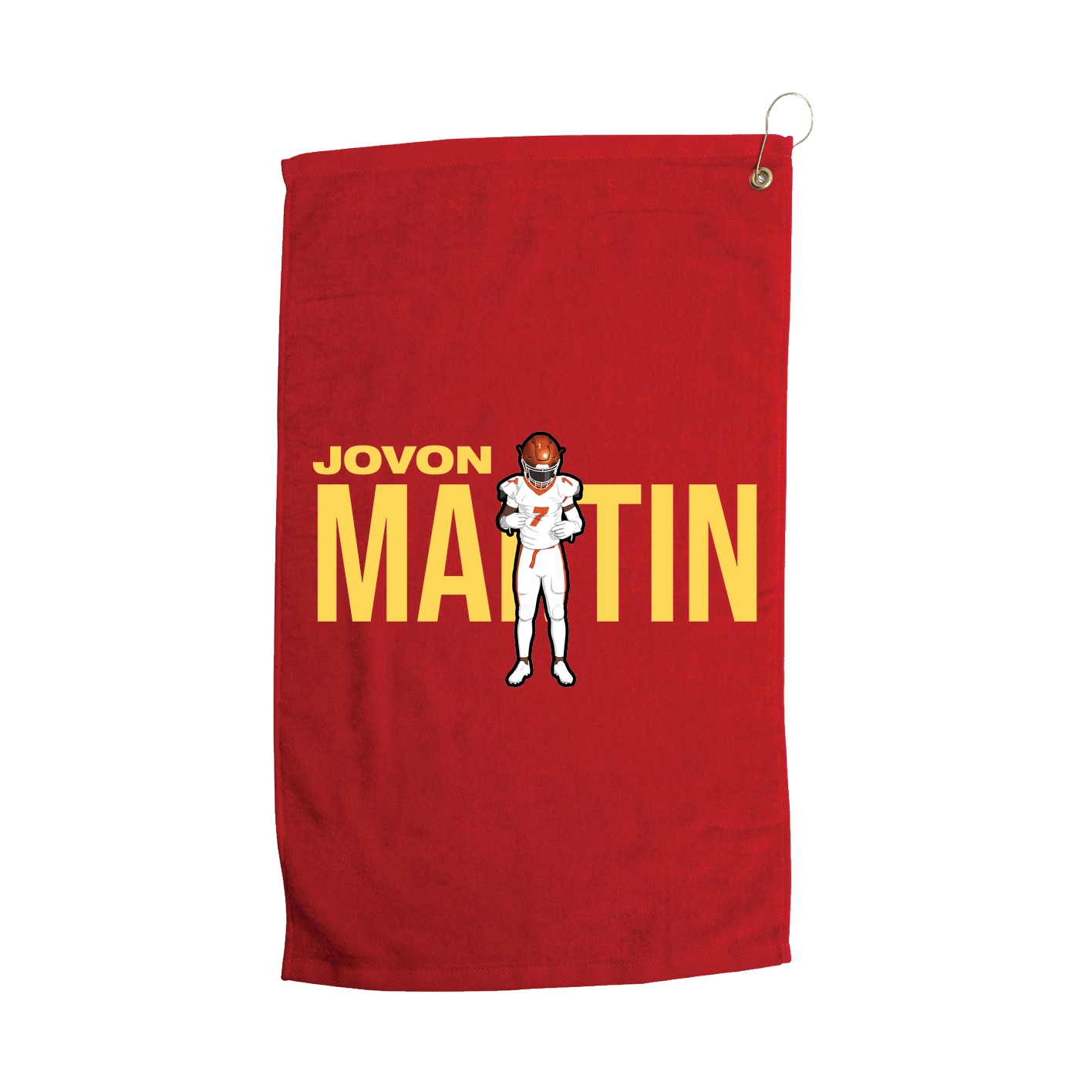 Golf Towel — Player Name in Red