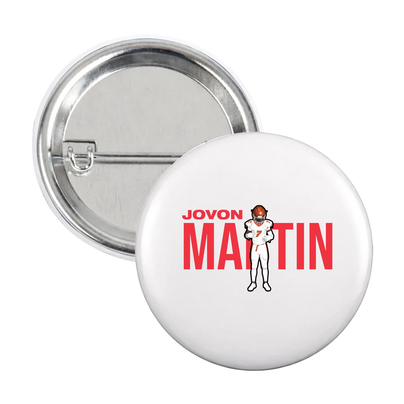 Game Day Button — Player Name in White