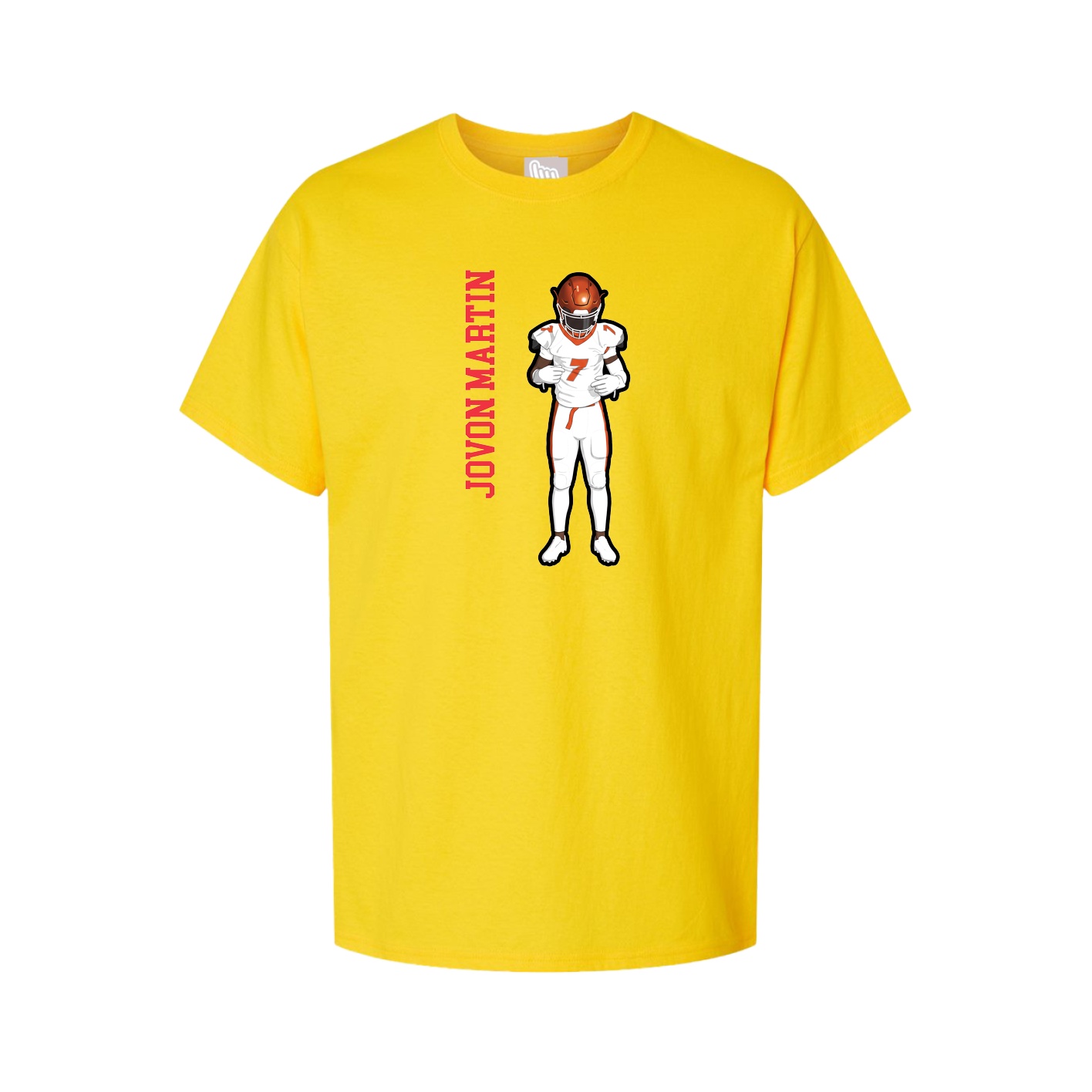 Tee — Name Vertical in Gold