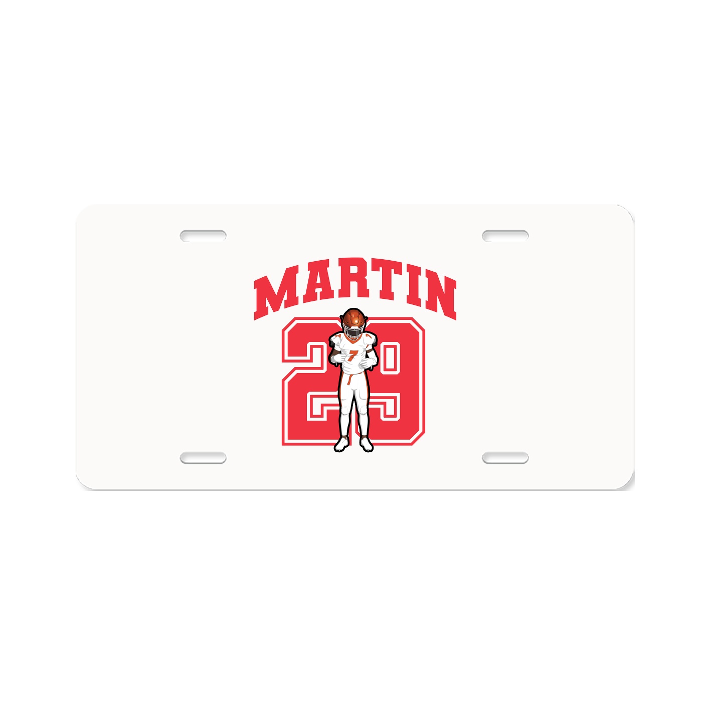 License Plate — Number in Classic