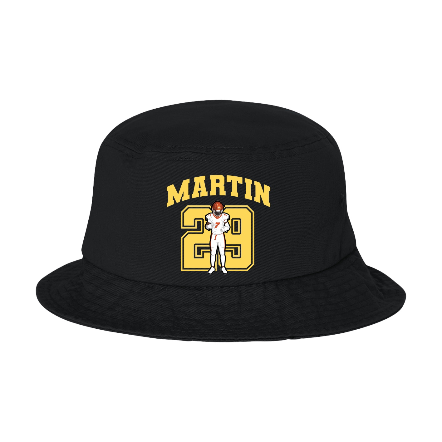 Bucket Cap — Number in Black