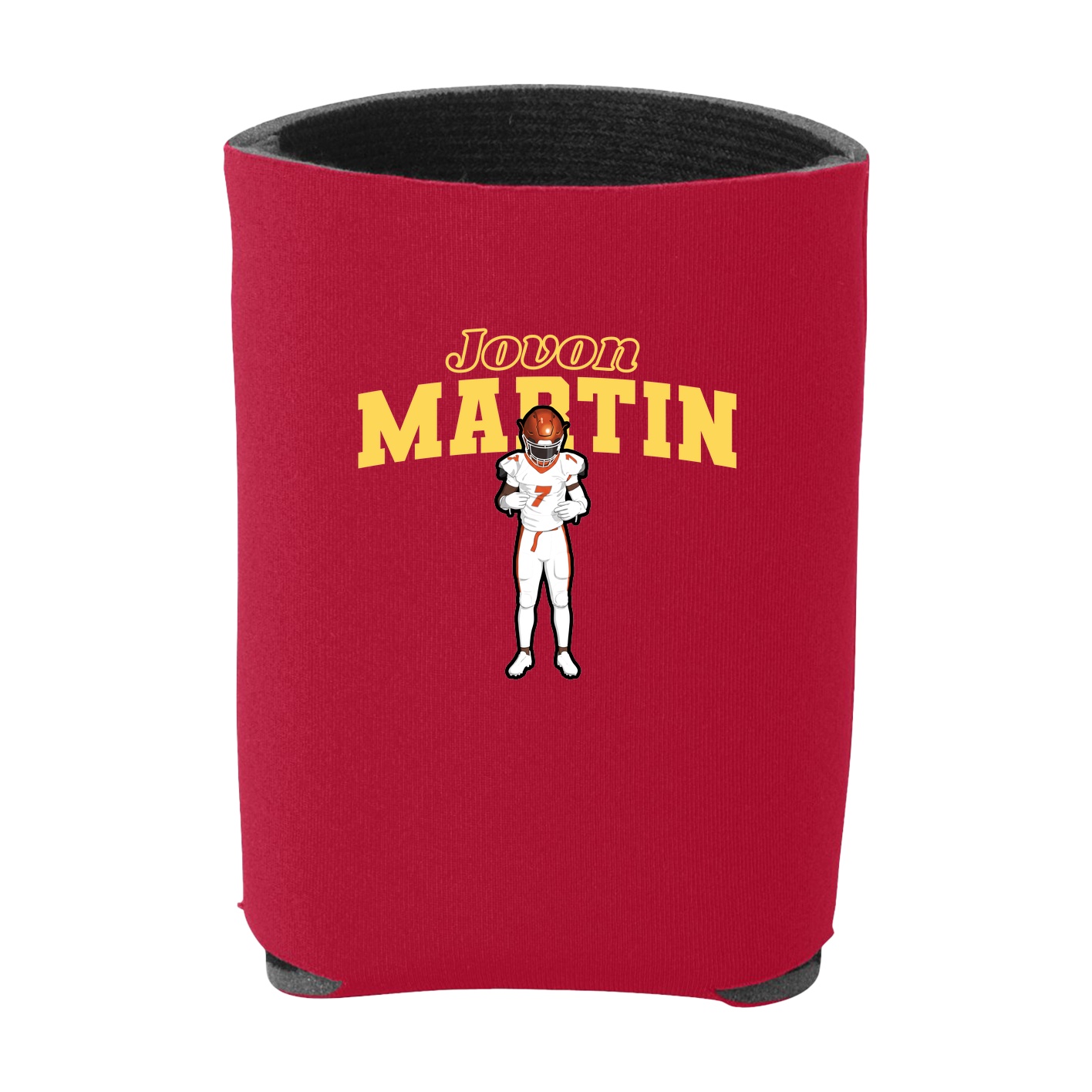 Can Holder — Name Arch in Red