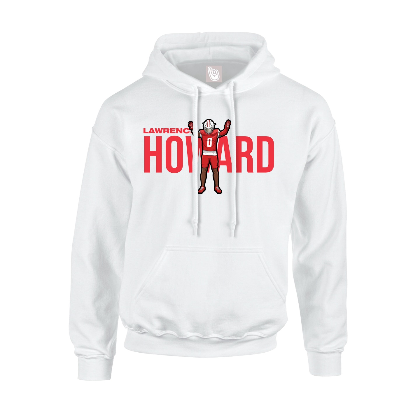 Youth Hoodie — Player Name in White