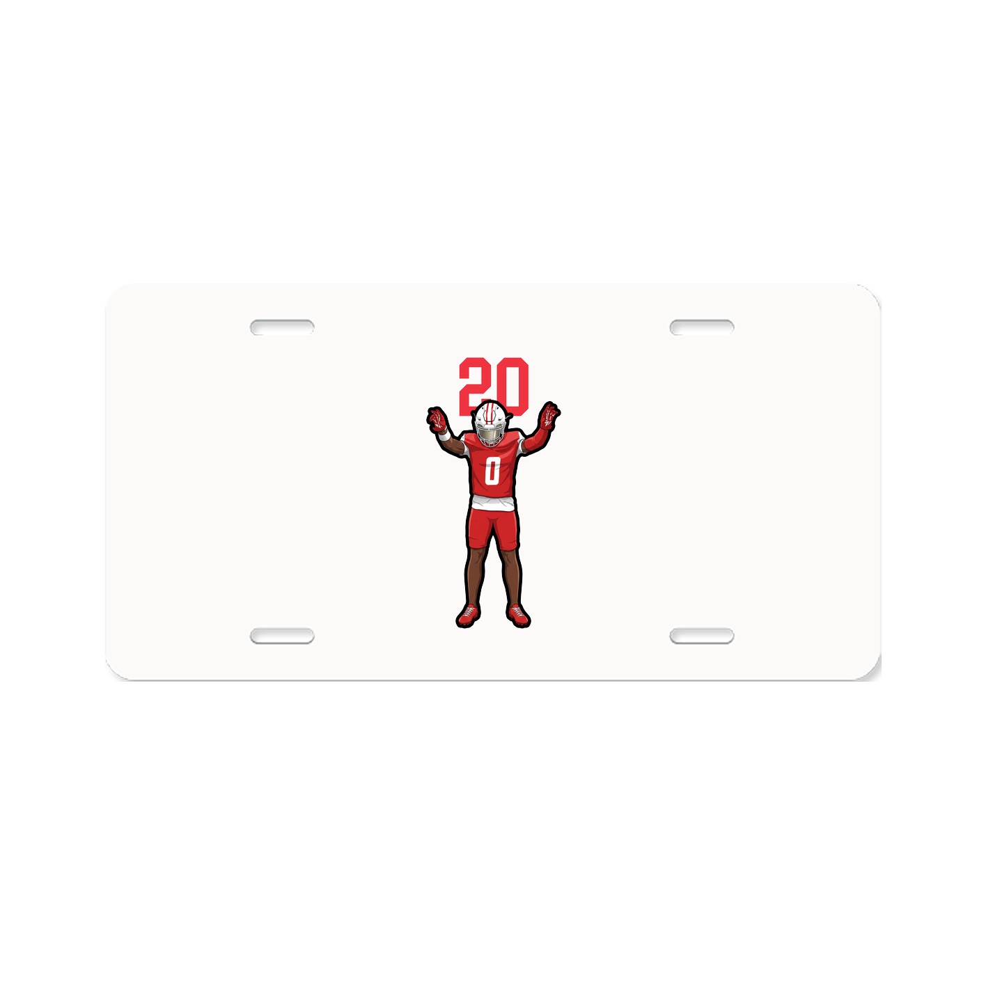 License Plate — Number Top in Classic