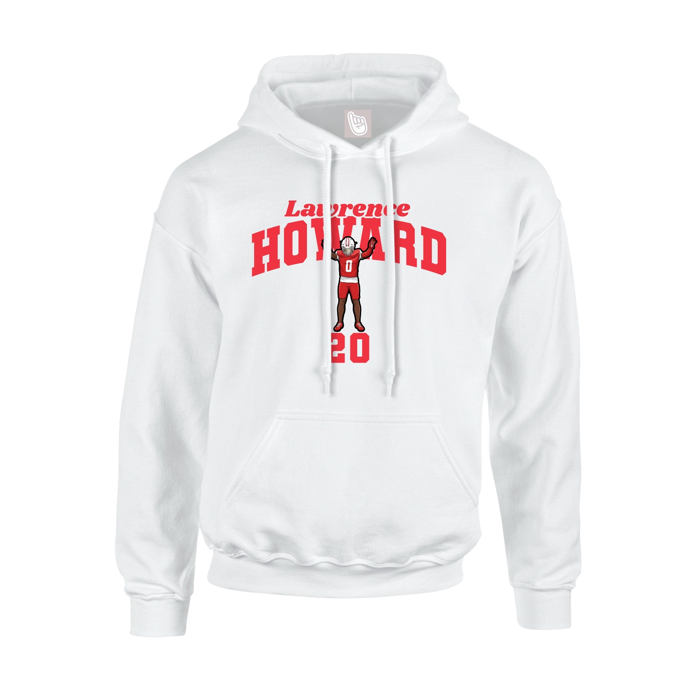 Hoodie — Signature Arch in White