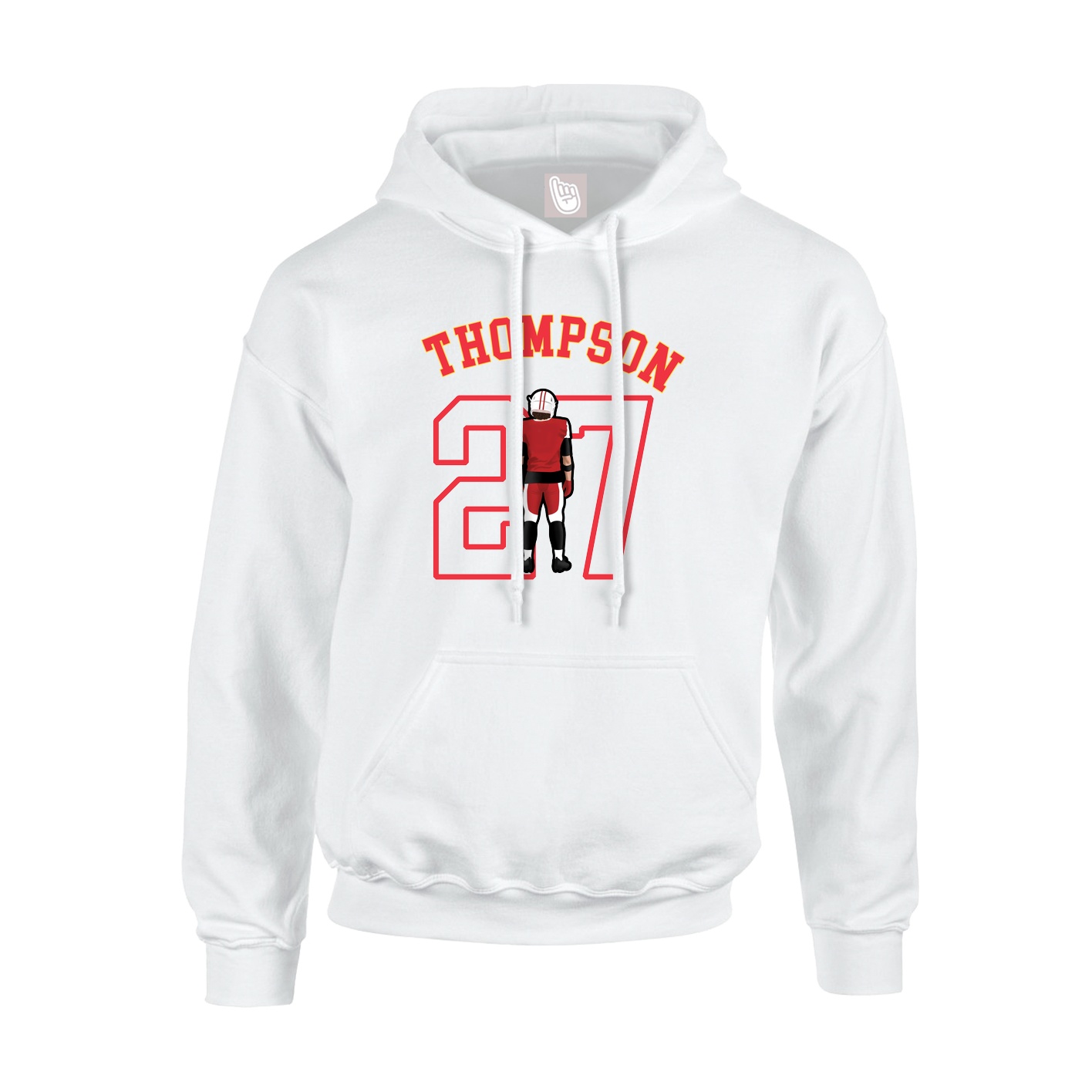 Youth Hoodie — Shirsey Arch in White