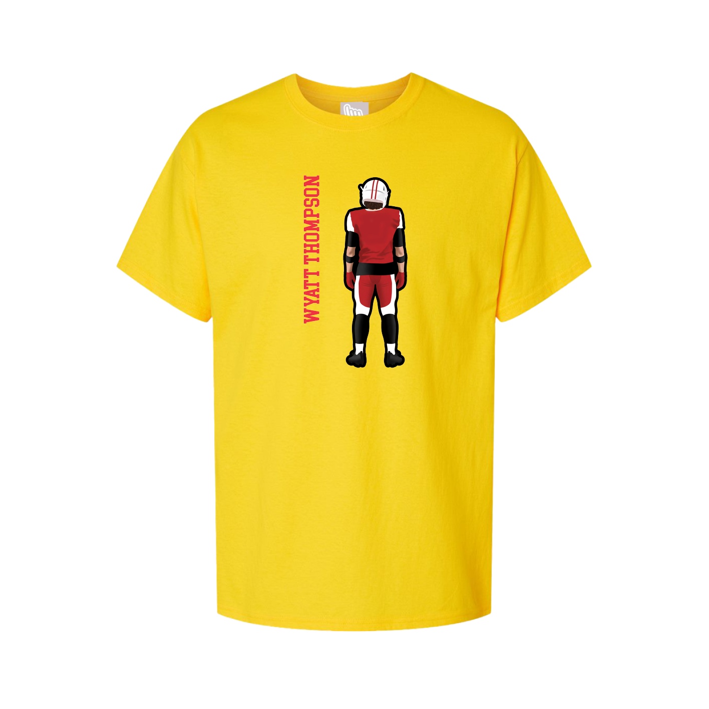 Tee — Name Vertical in Gold