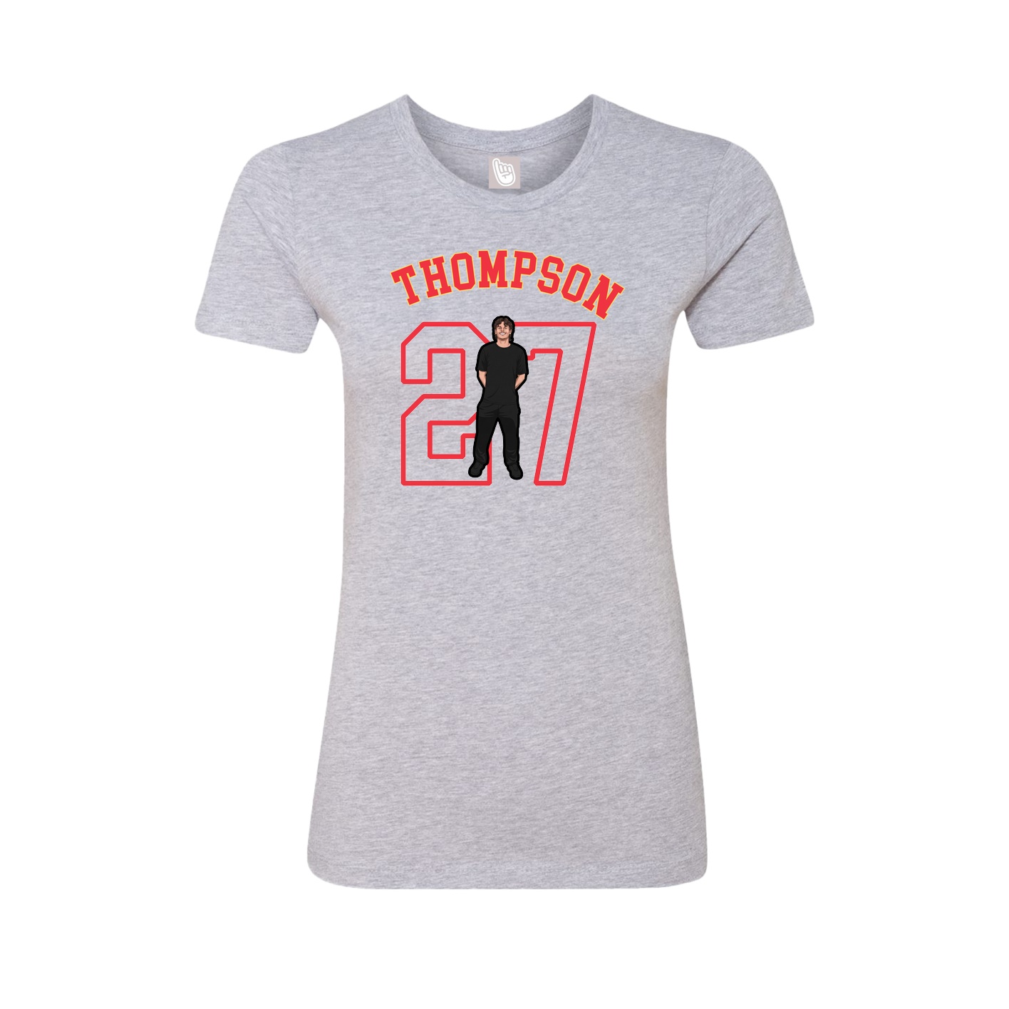 Fitted Women's Tee — Shirsey Arch in Grey