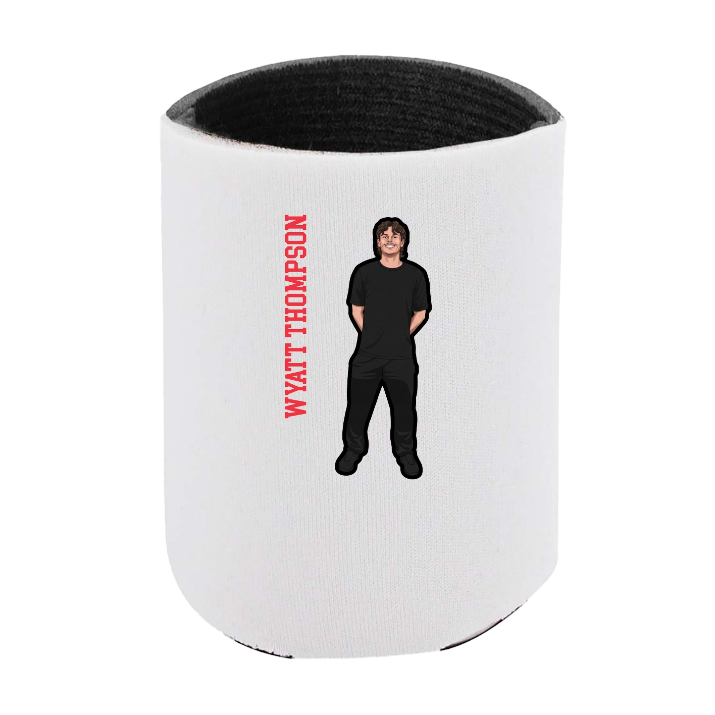 Can Holder — Name Vertical in White