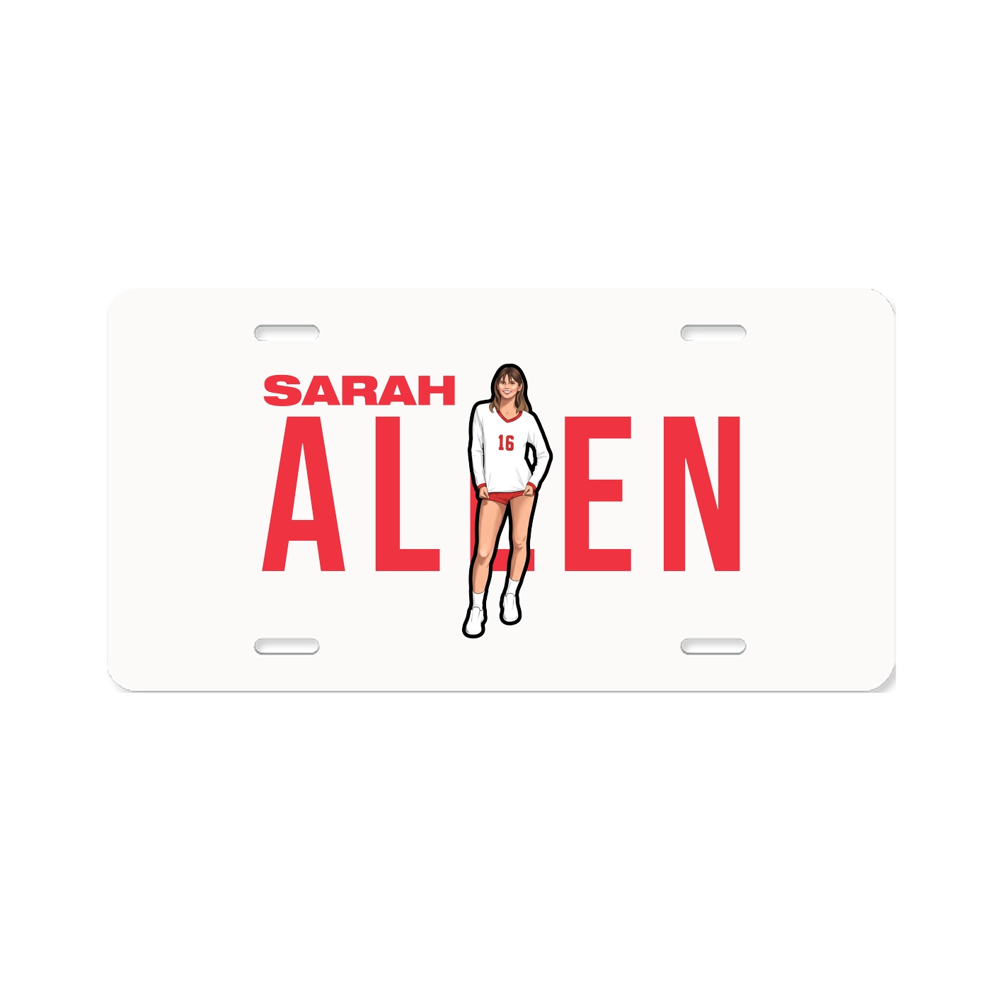 License Plate — Player Name in Classic