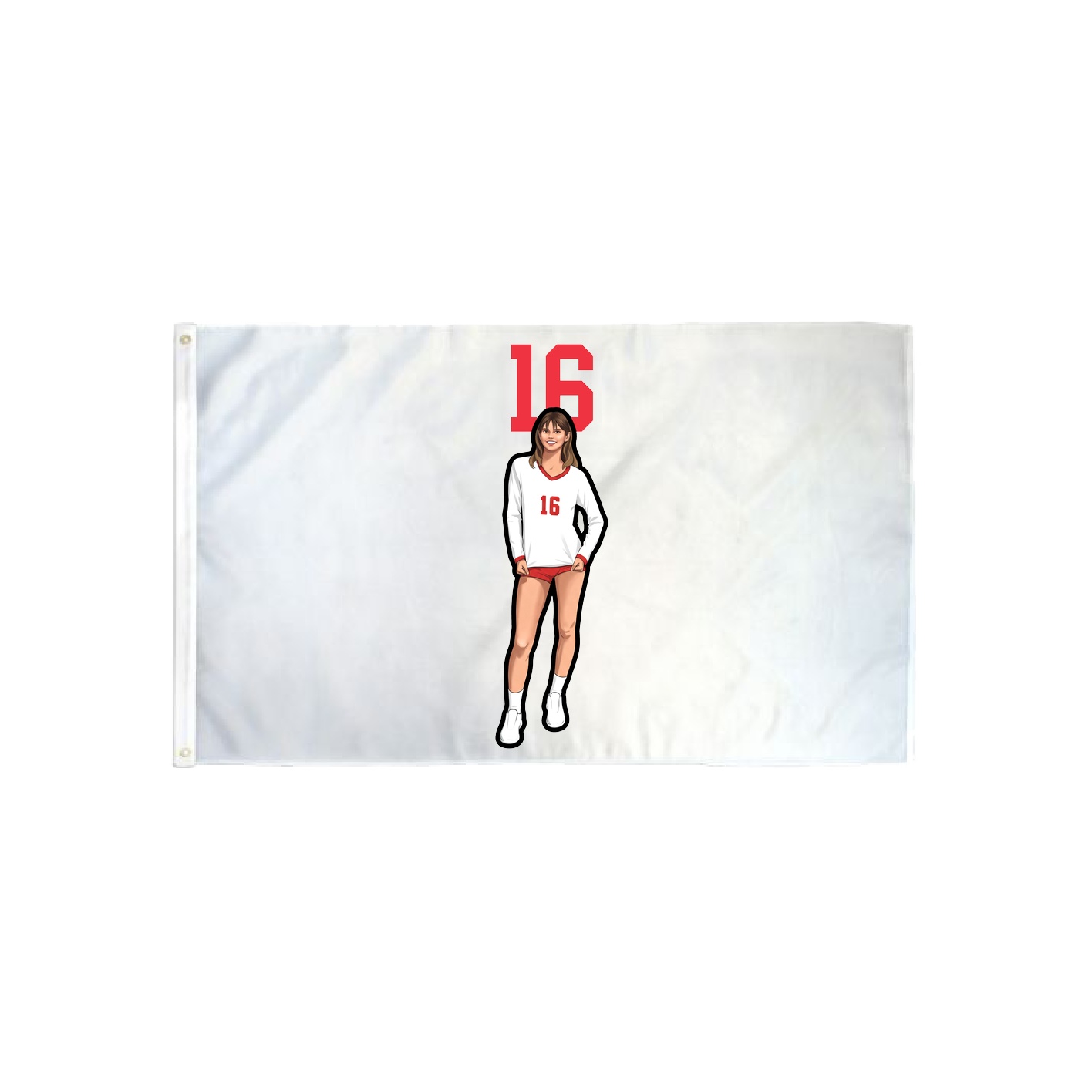 3x5 Flag — Number Top in Classic