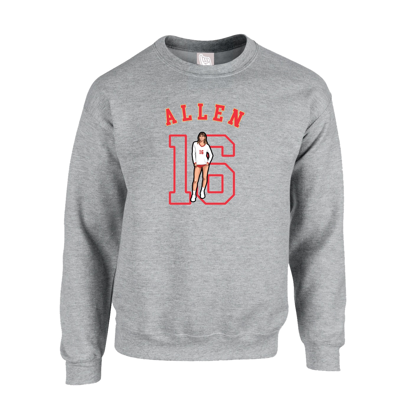 Fleece Crew — Shirsey Arch in Grey