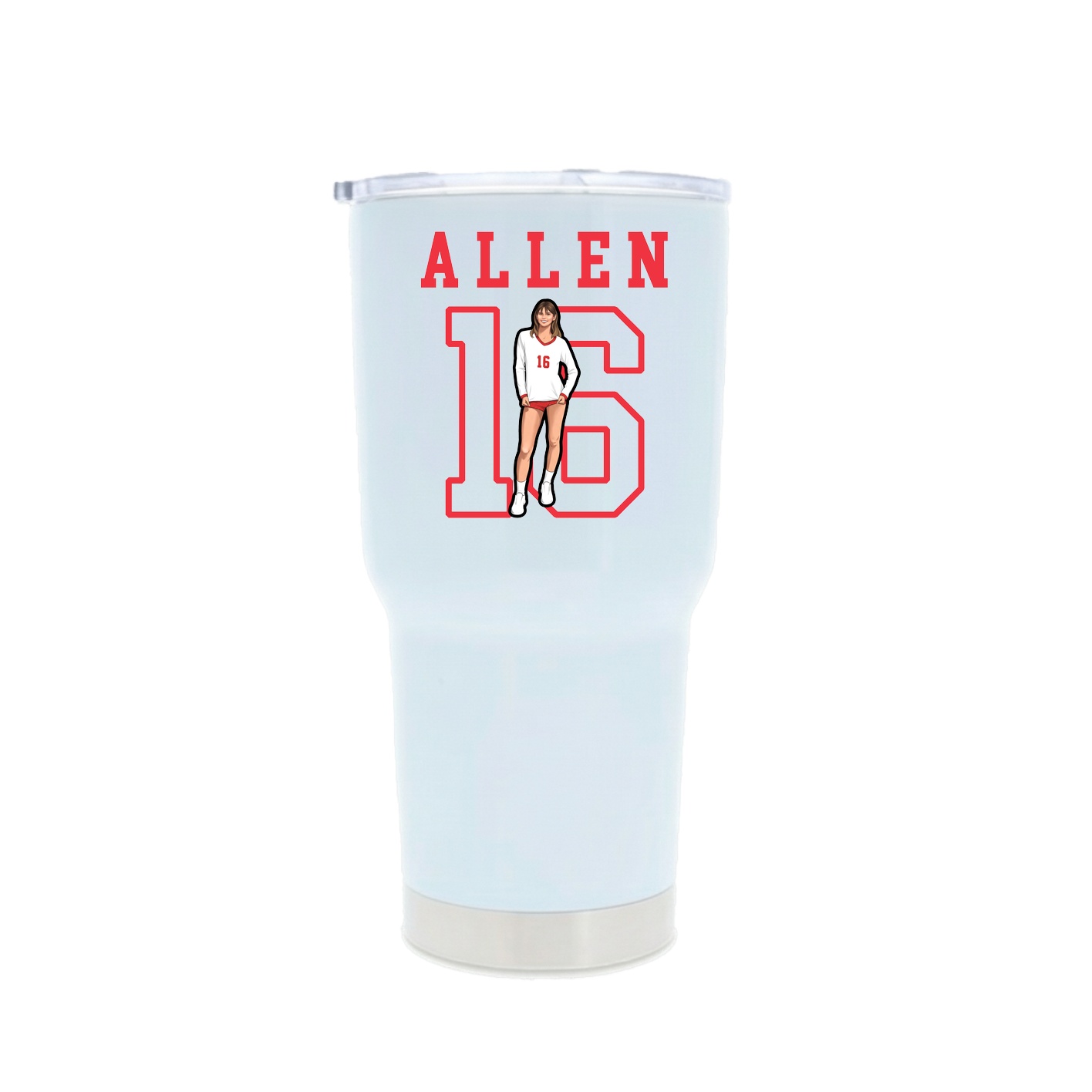 30oz Stainless Steel Tumbler — Shirsey in White