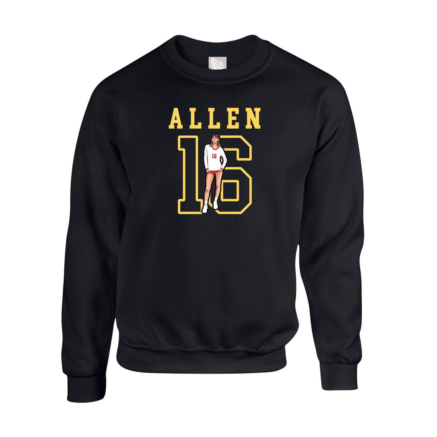Fleece Crew — Shirsey in Black