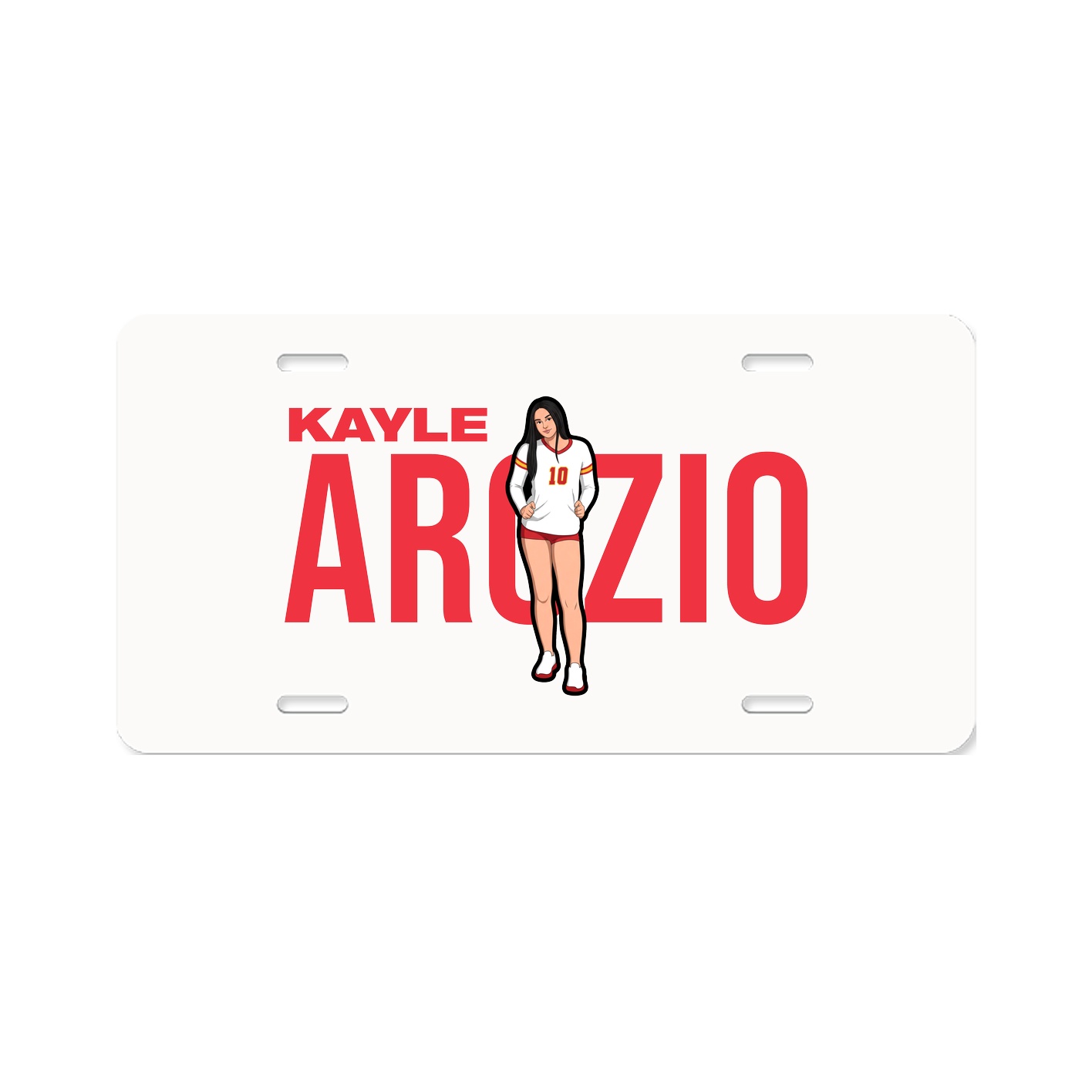 License Plate — Player Name in Classic