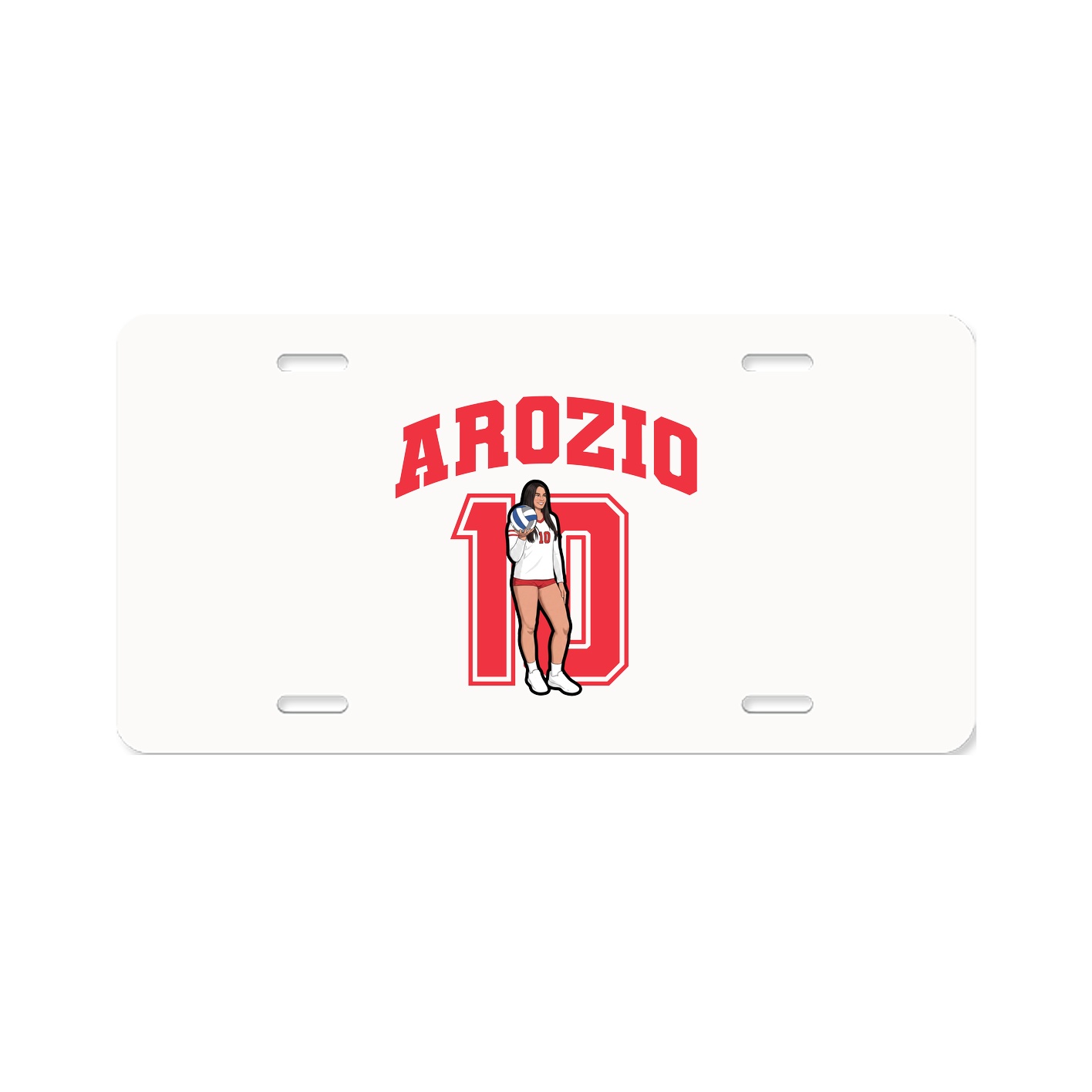 License Plate — Number in Classic