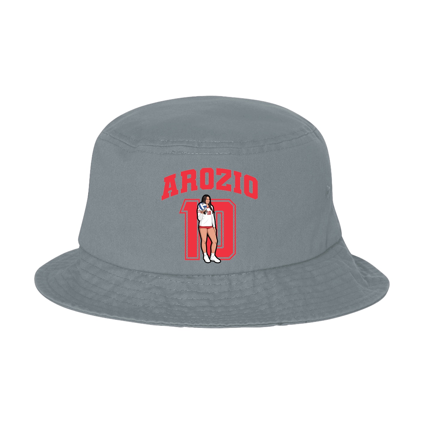 Bucket Cap — Number in Grey