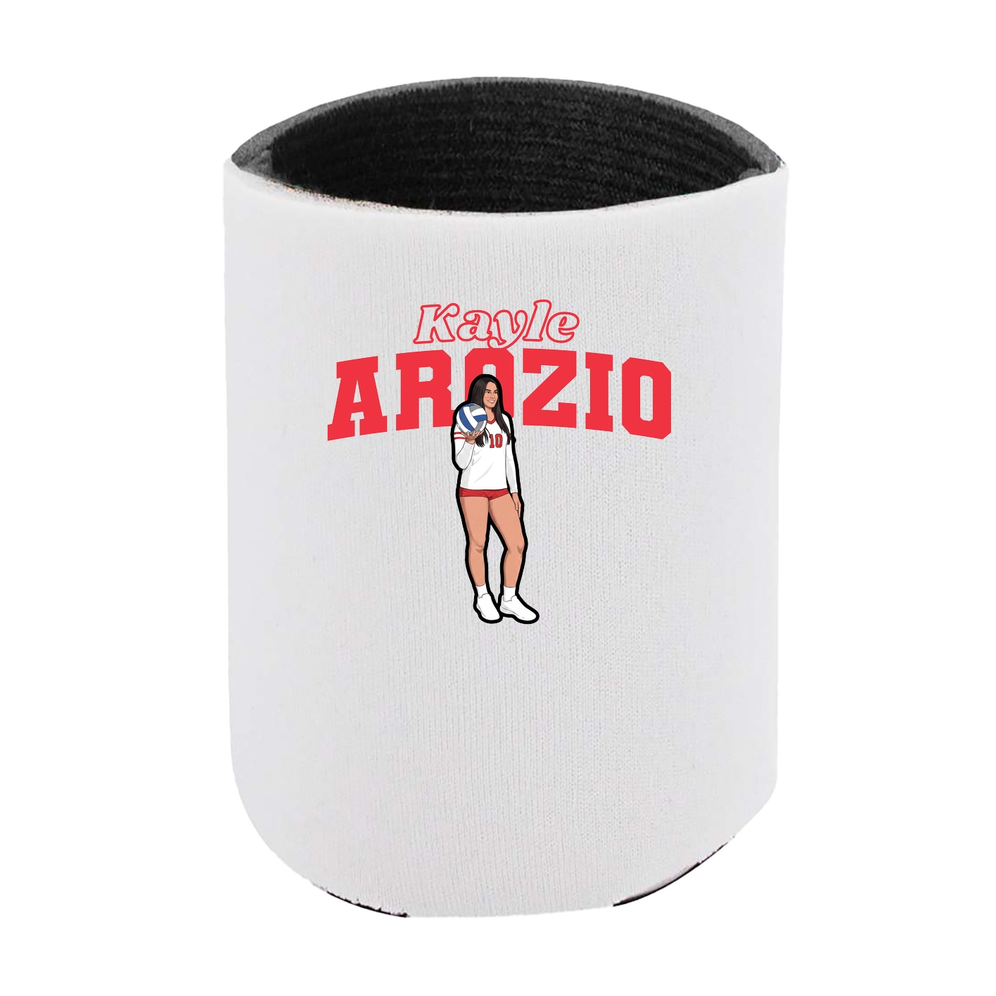 Can Holder — Name Arch in White