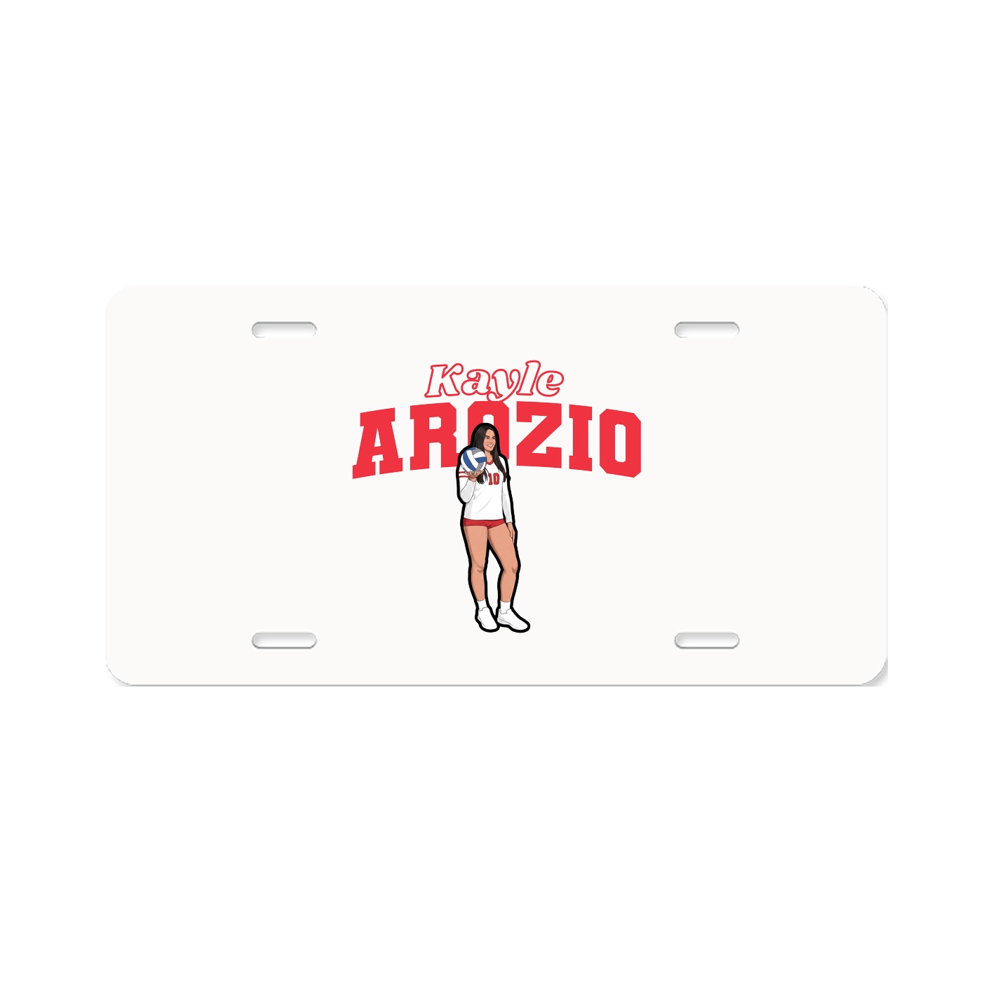 License Plate — Name Arch in Classic