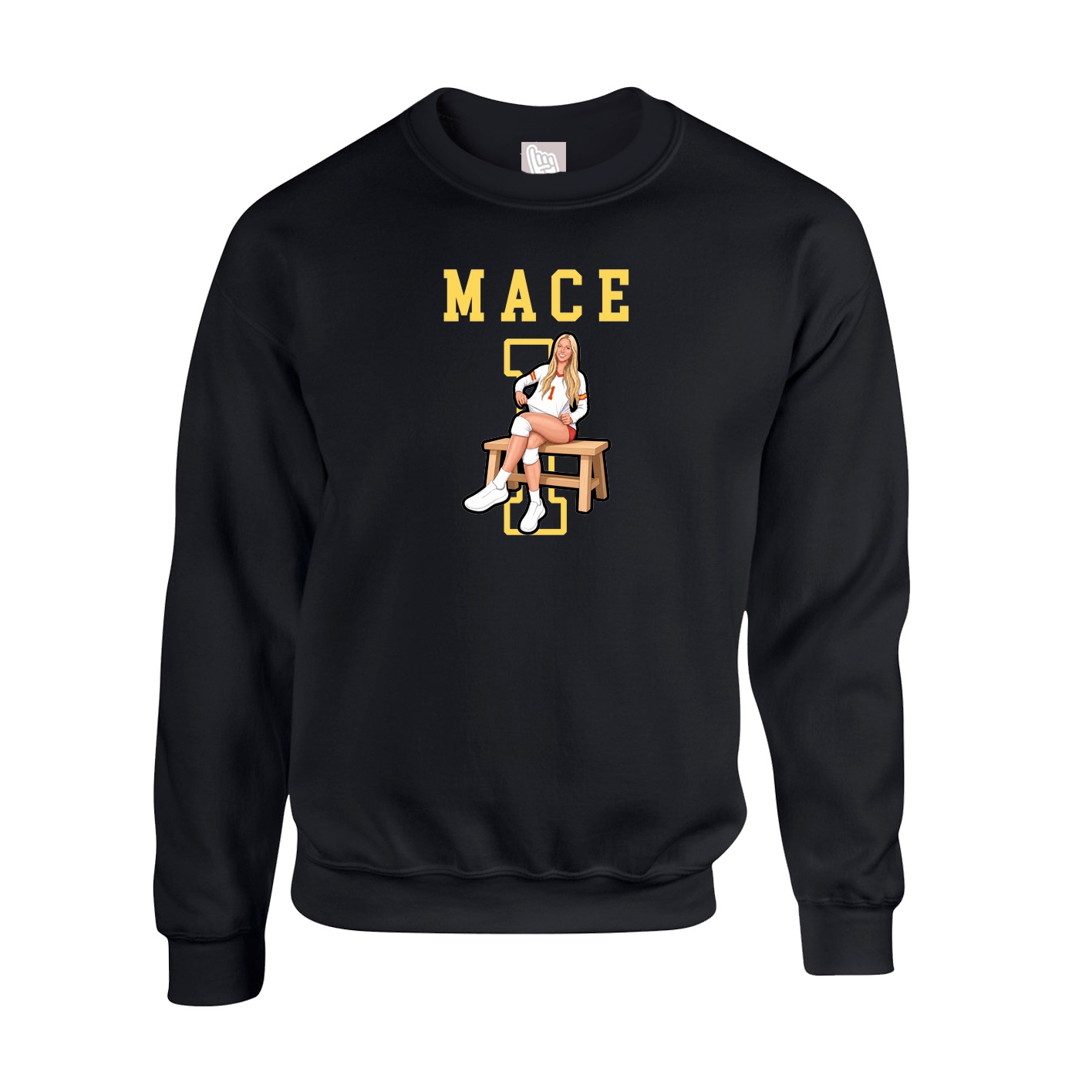 Fleece Crew — Shirsey in Black