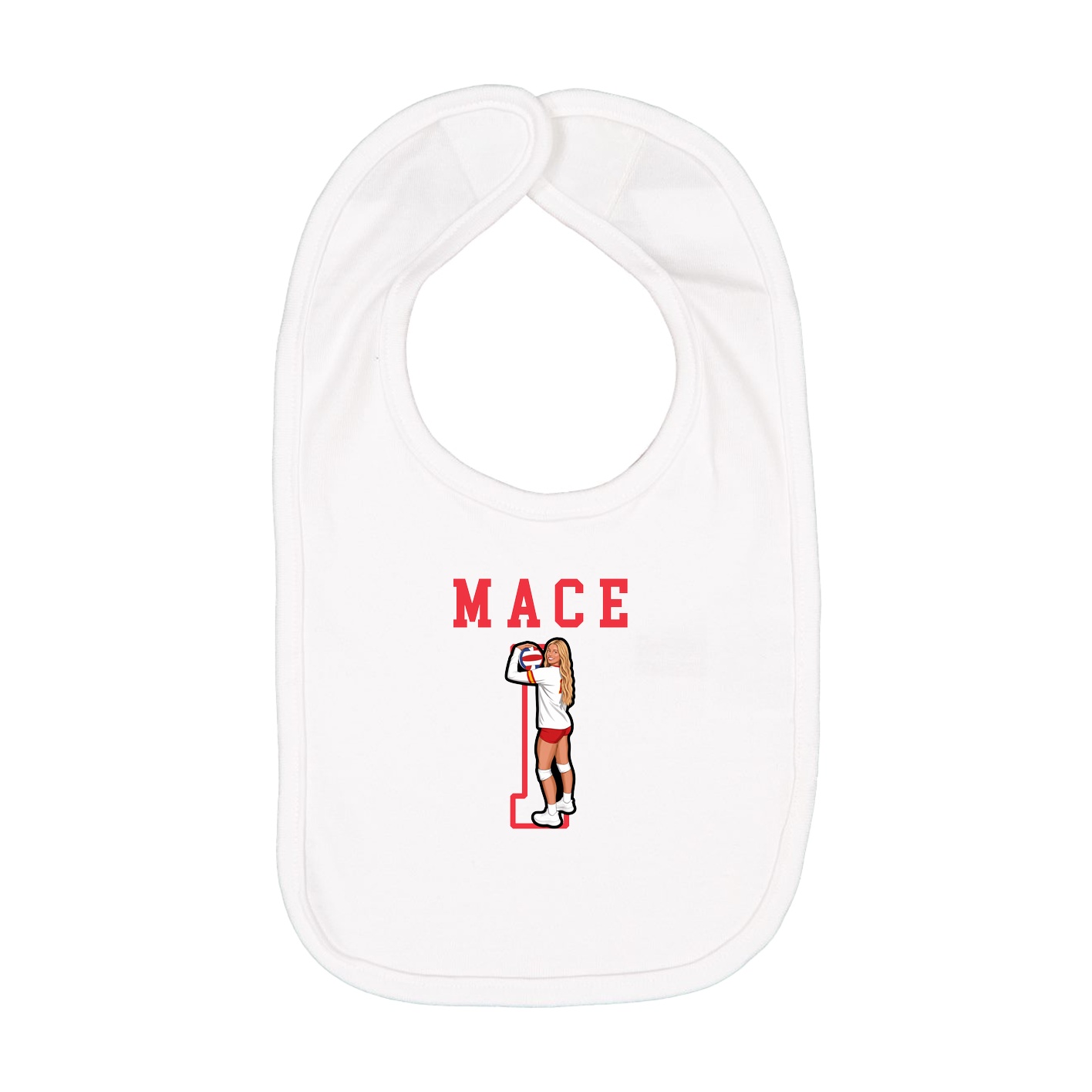 Infant Bib — Shirsey in White
