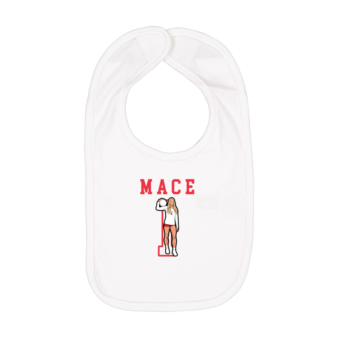 Infant Bib — Shirsey in White