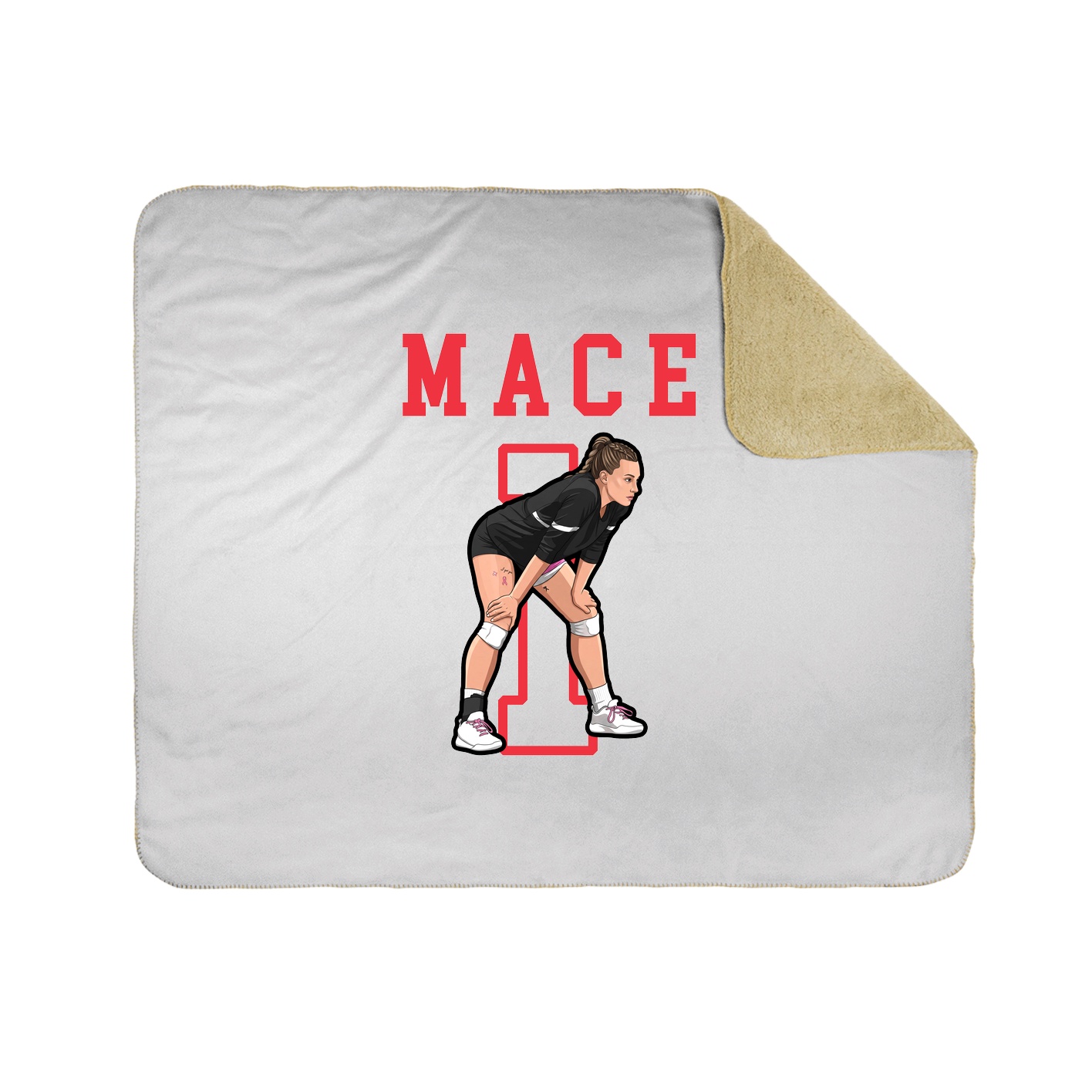 Throw Blanket — Shirsey in White