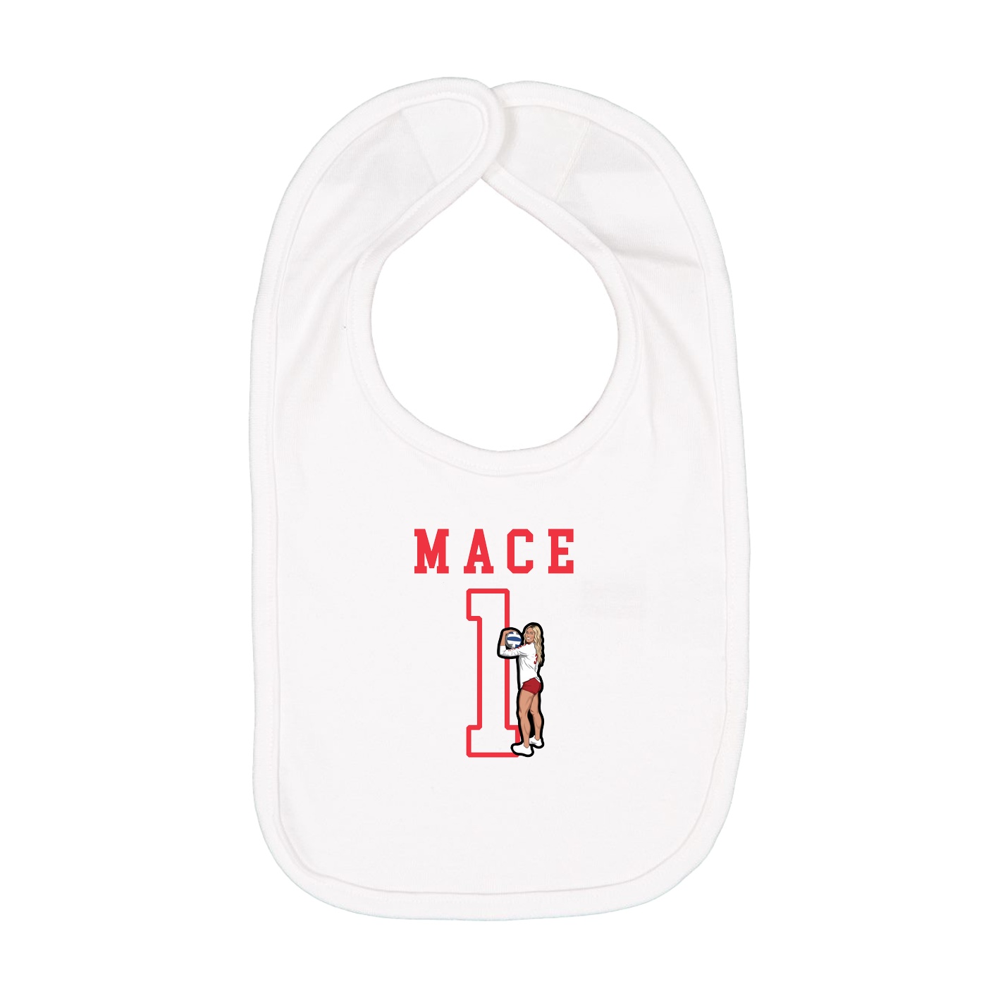 Infant Bib — Shirsey in White