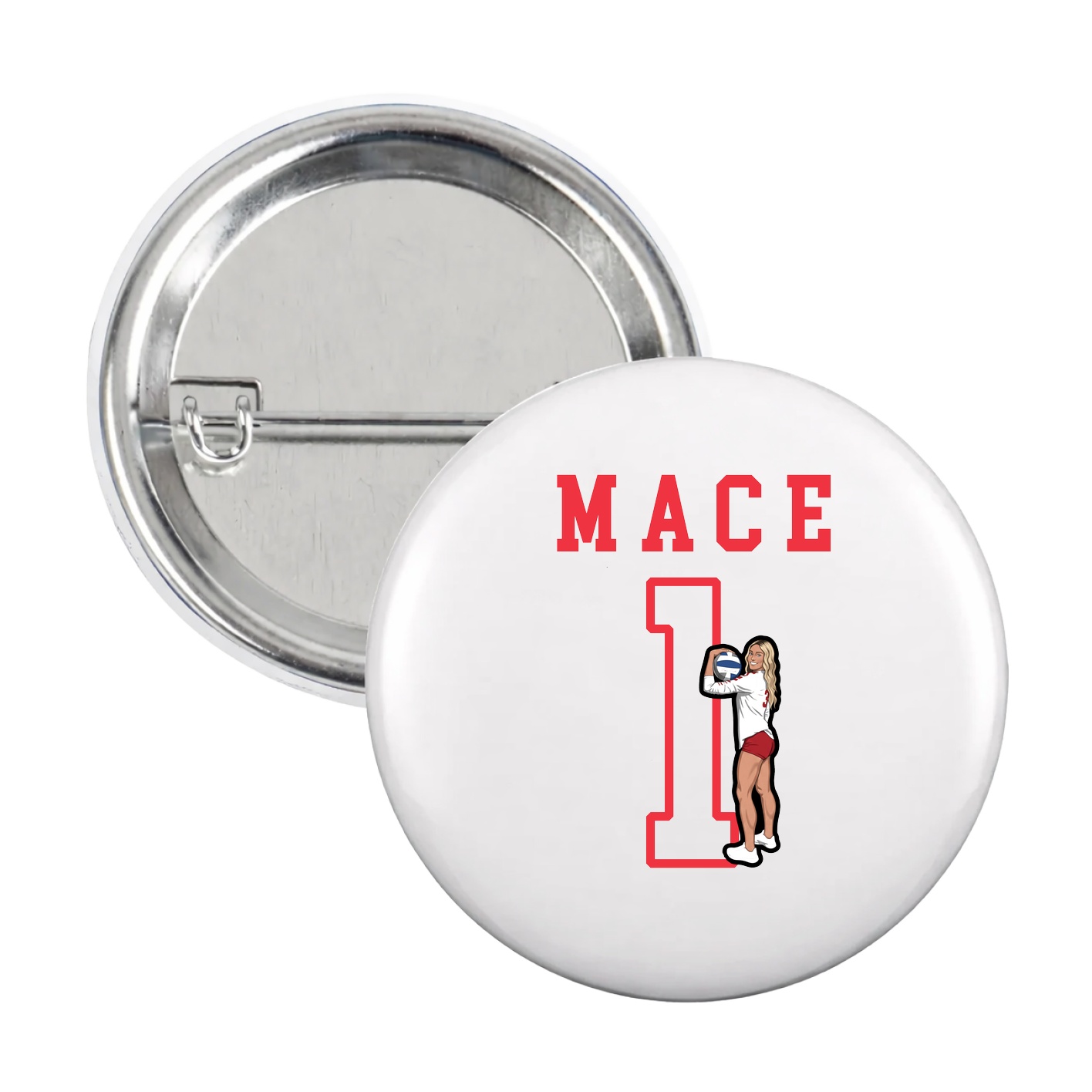Game Day Button — Shirsey in White