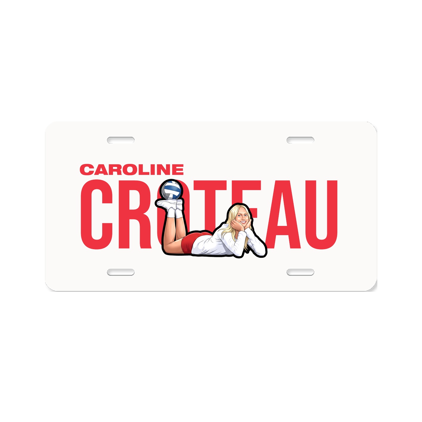 License Plate — Player Name in Classic