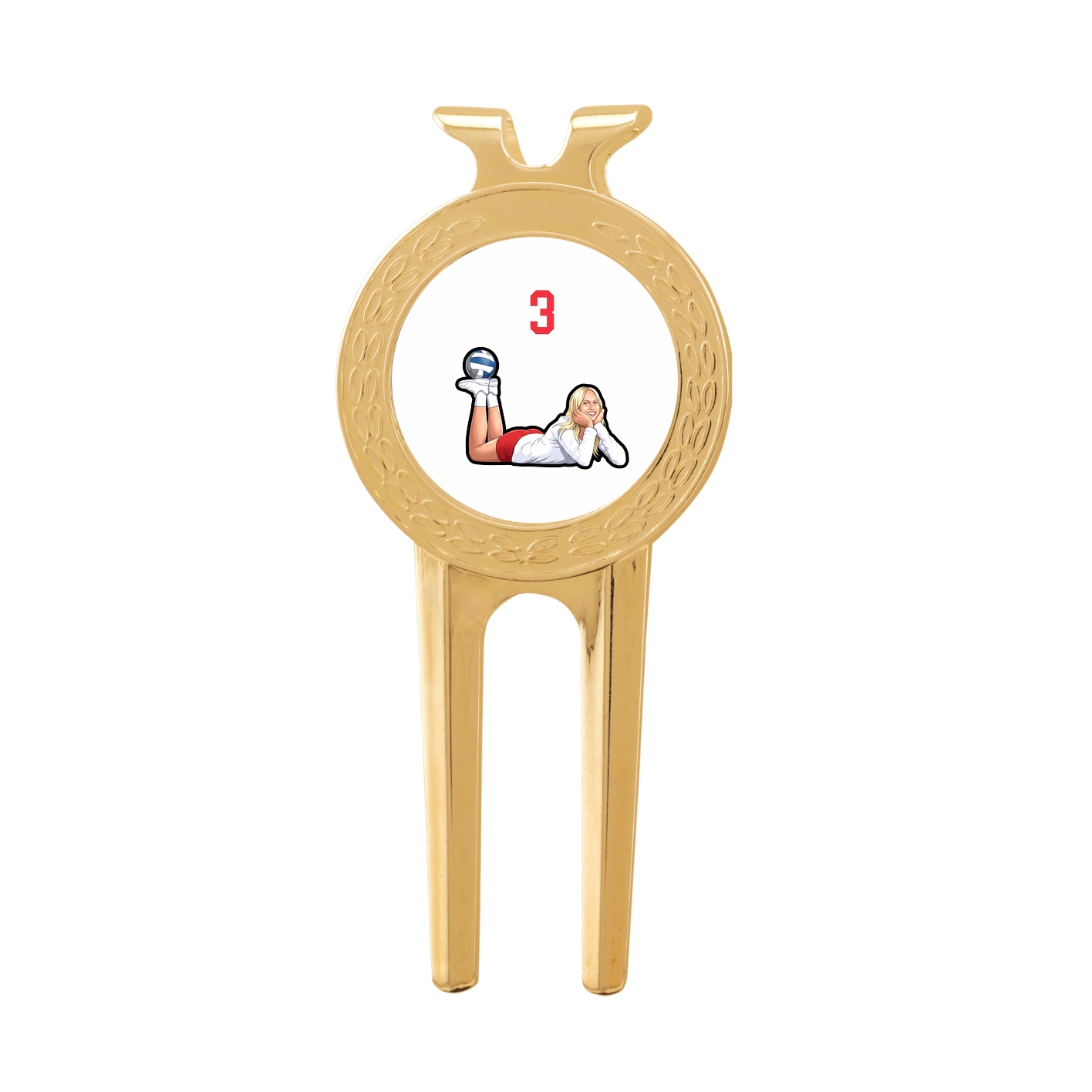 Divot Tool with Ball Marker — Number Top in Classic