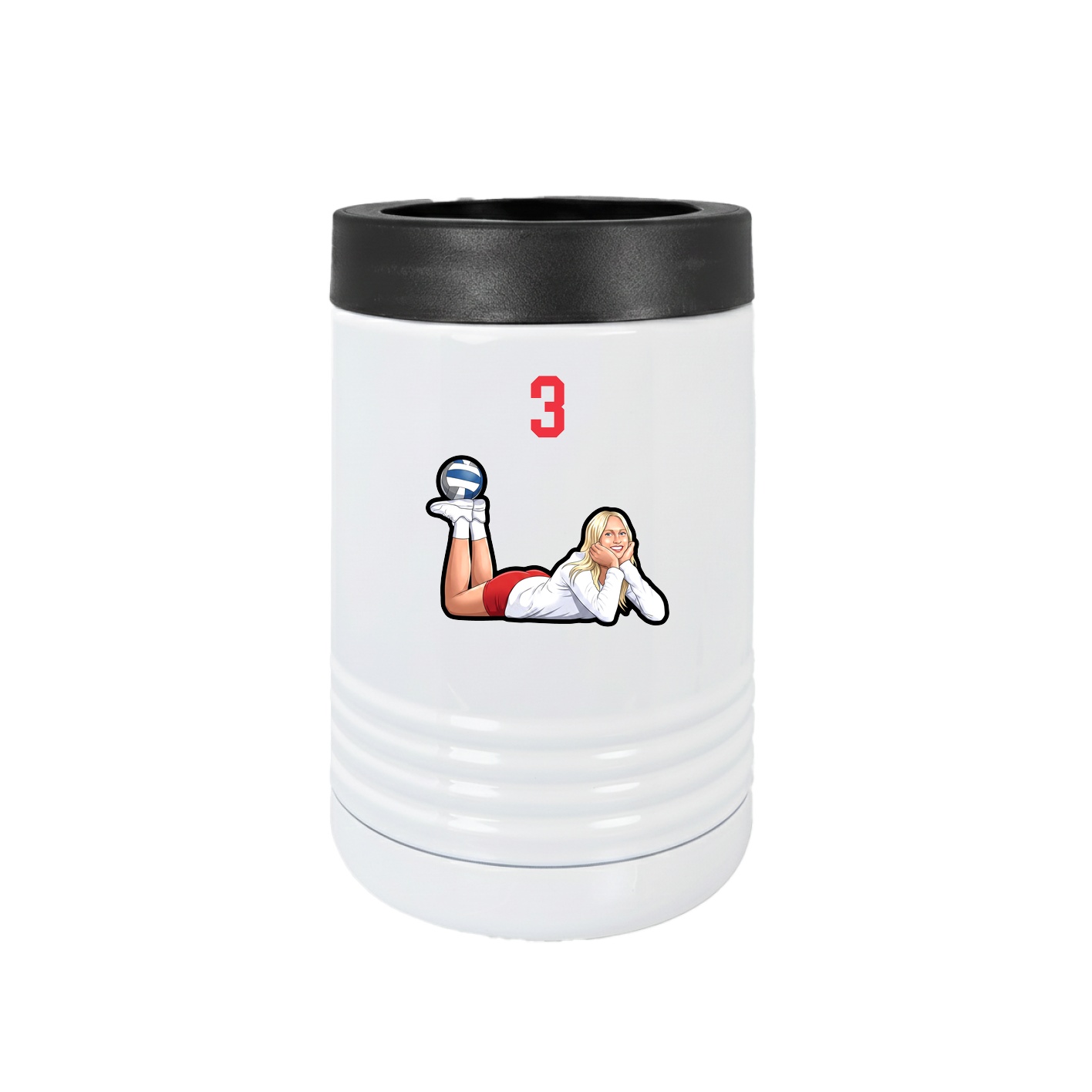 Beverage Holder — Number Top in White