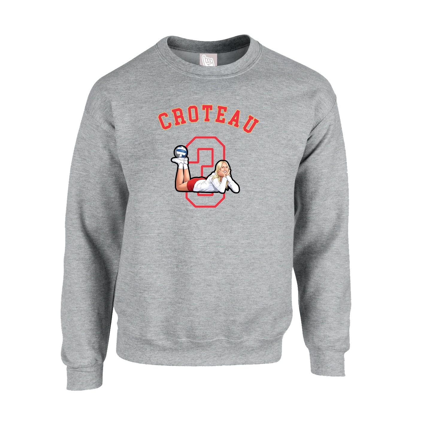 Fleece Crew — Shirsey Arch in Grey