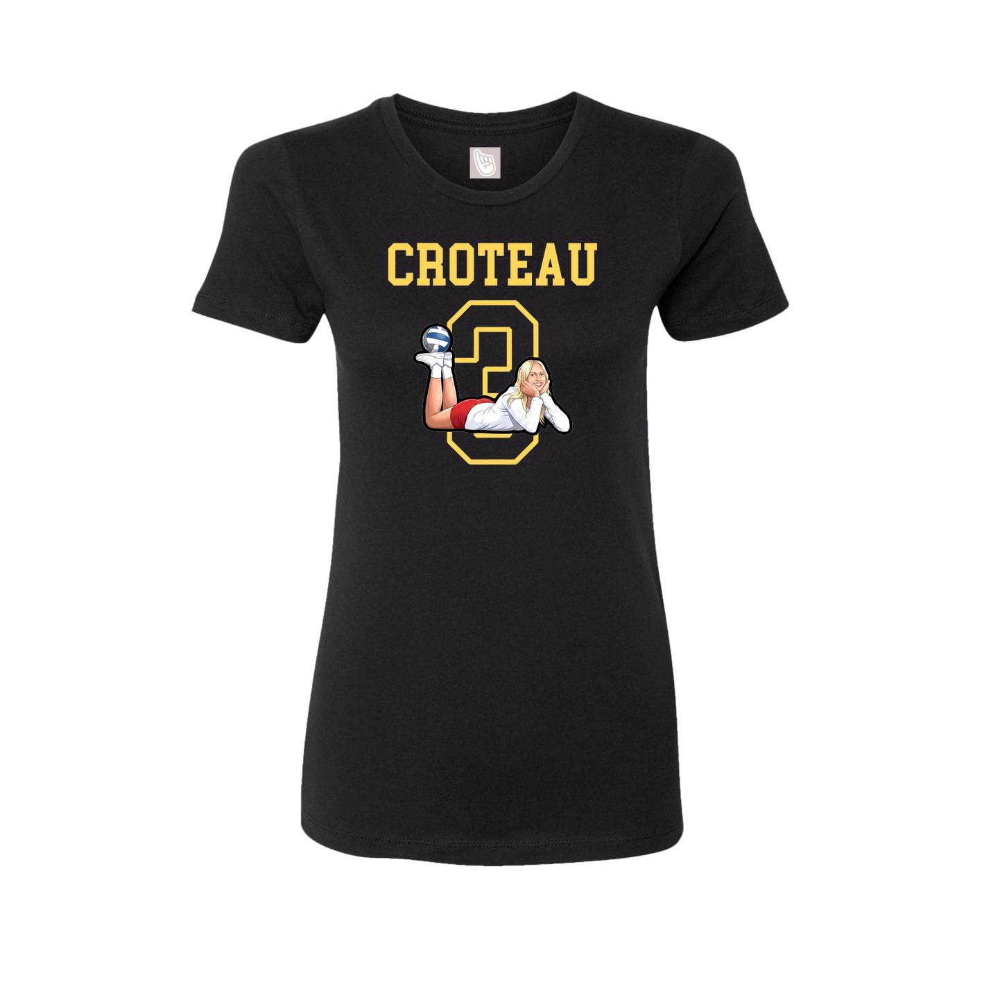 Fitted Women's Tee — Shirsey in Black