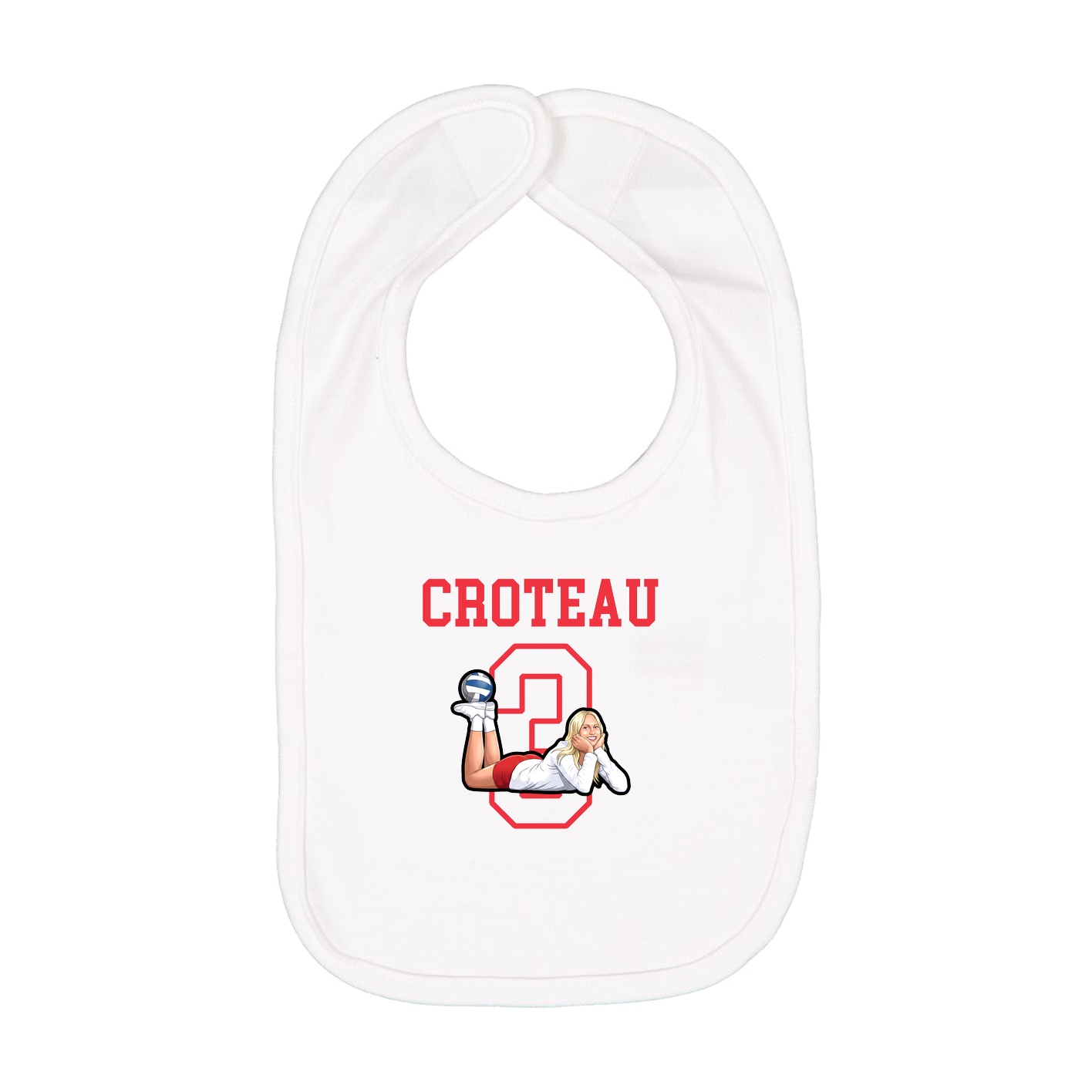 Infant Bib — Shirsey in White