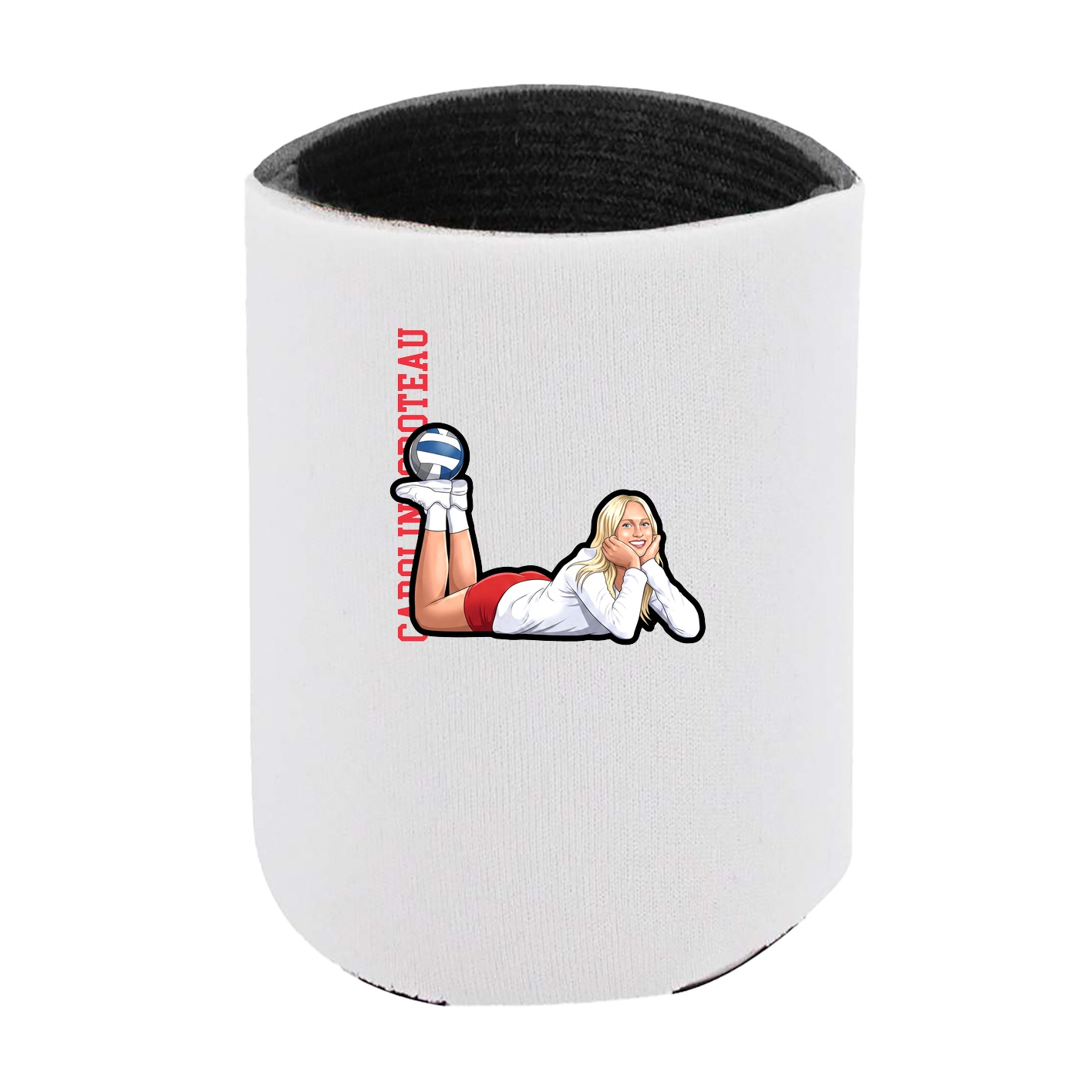 Can Holder — Name Vertical in White