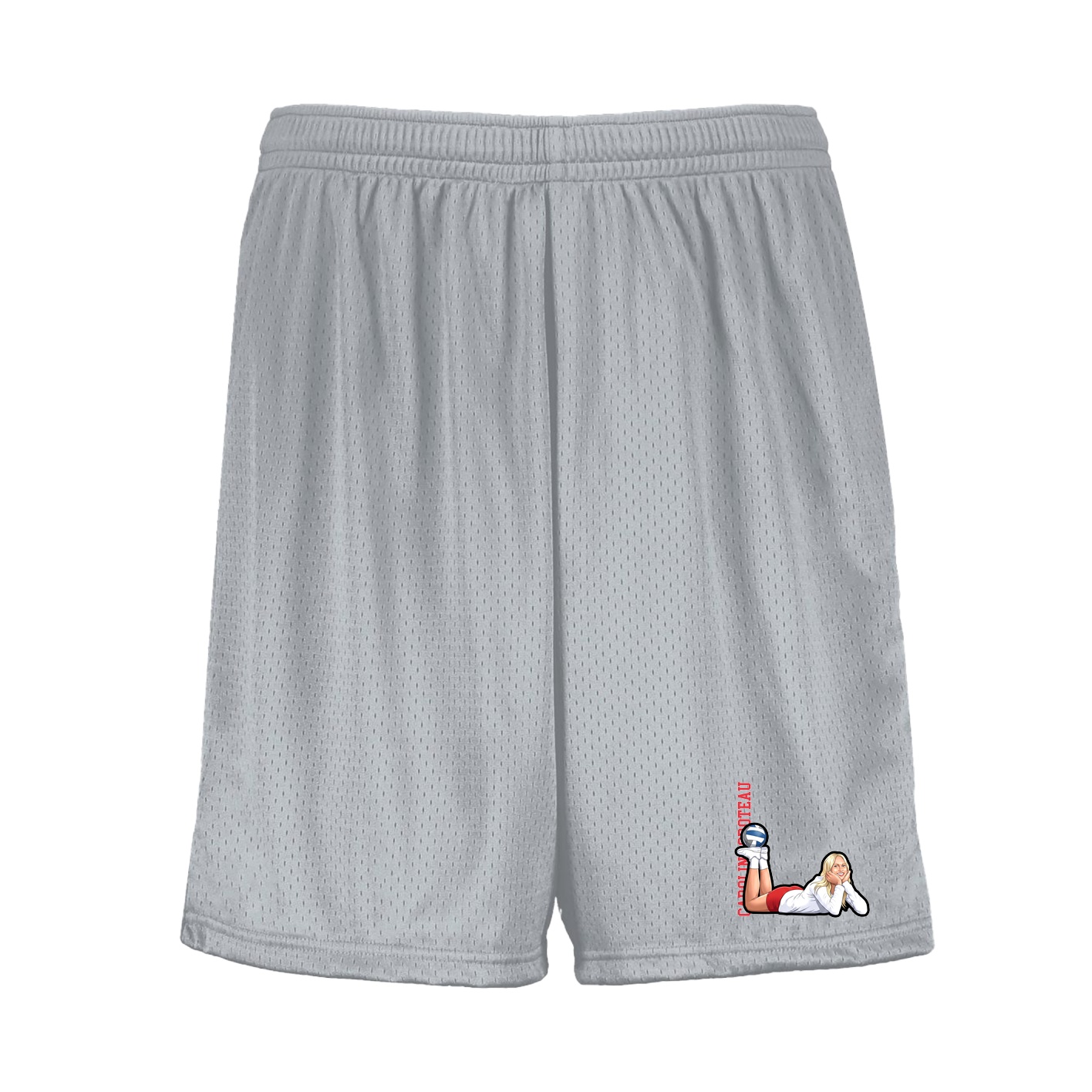 Shorts — Name Vertical in Silver