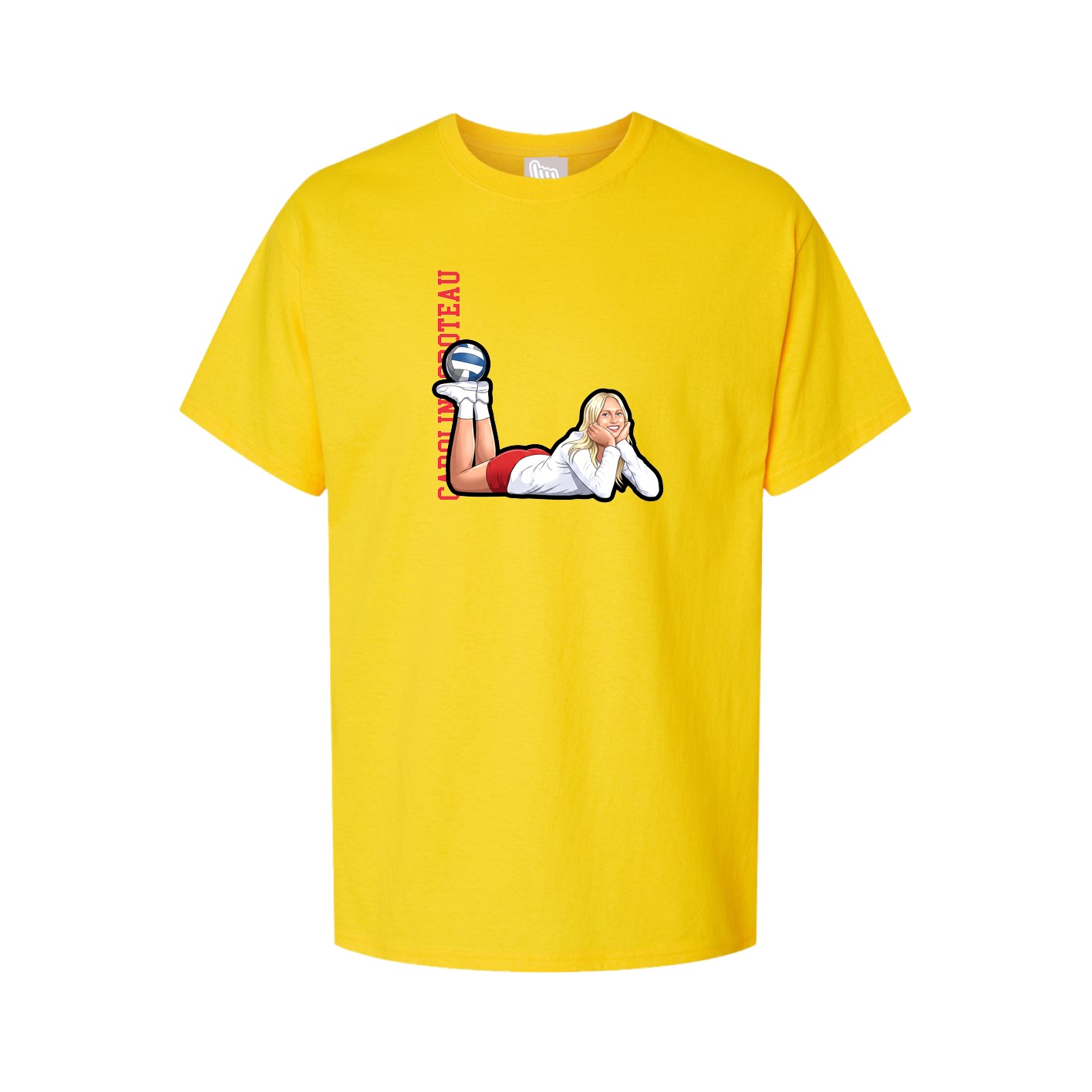 Tee — Name Vertical in Gold