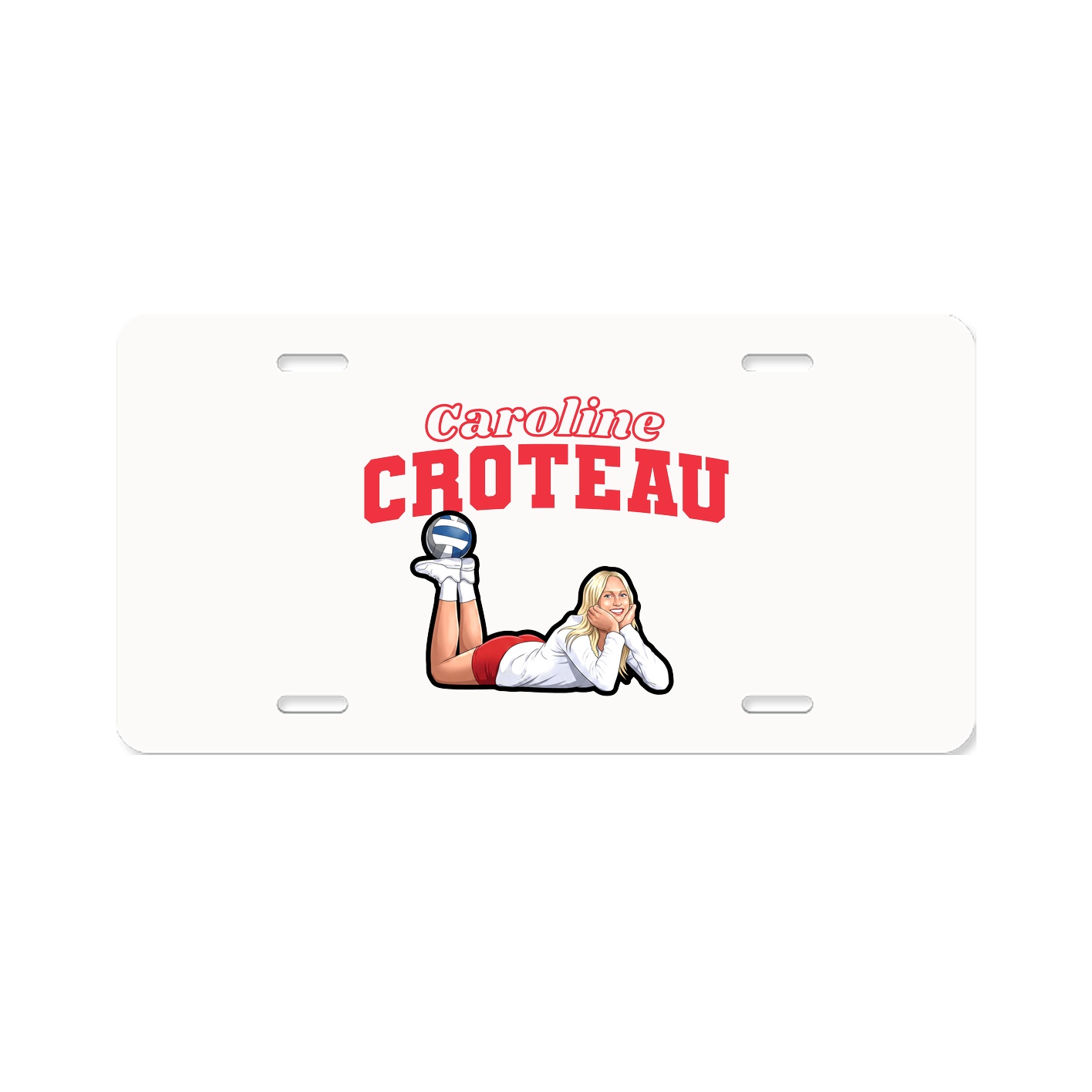 License Plate — Name Arch in Classic