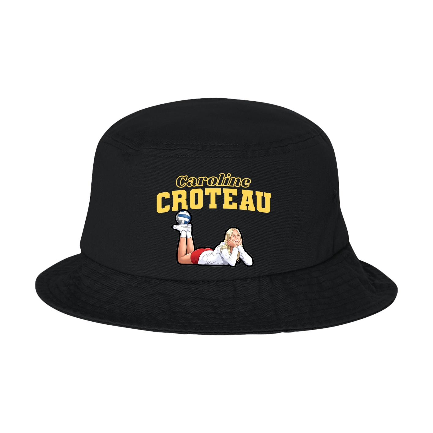Bucket Cap — Name Arch in Black