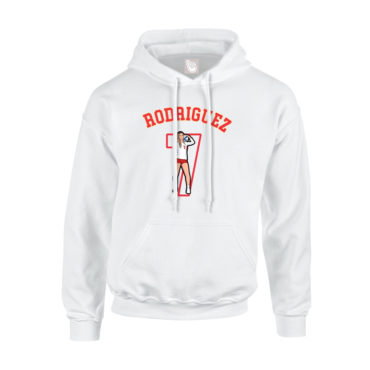 Youth Hoodie — Shirsey Arch in White