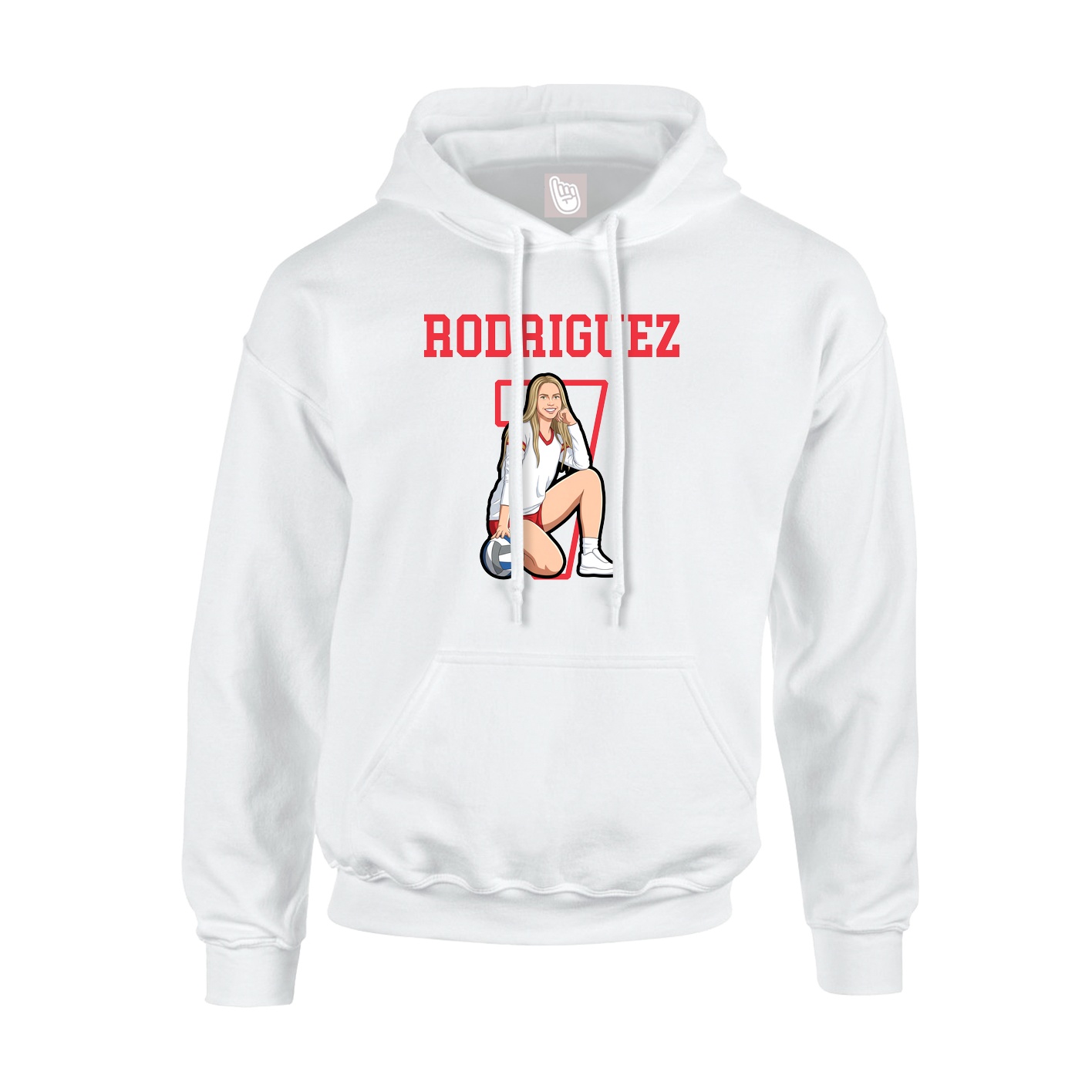 Hoodie — Shirsey in White