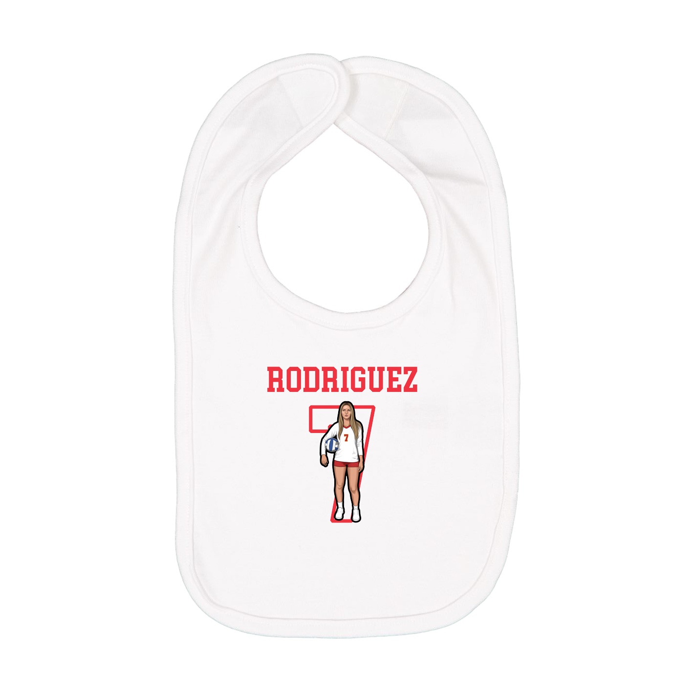 Infant Bib — Shirsey in White